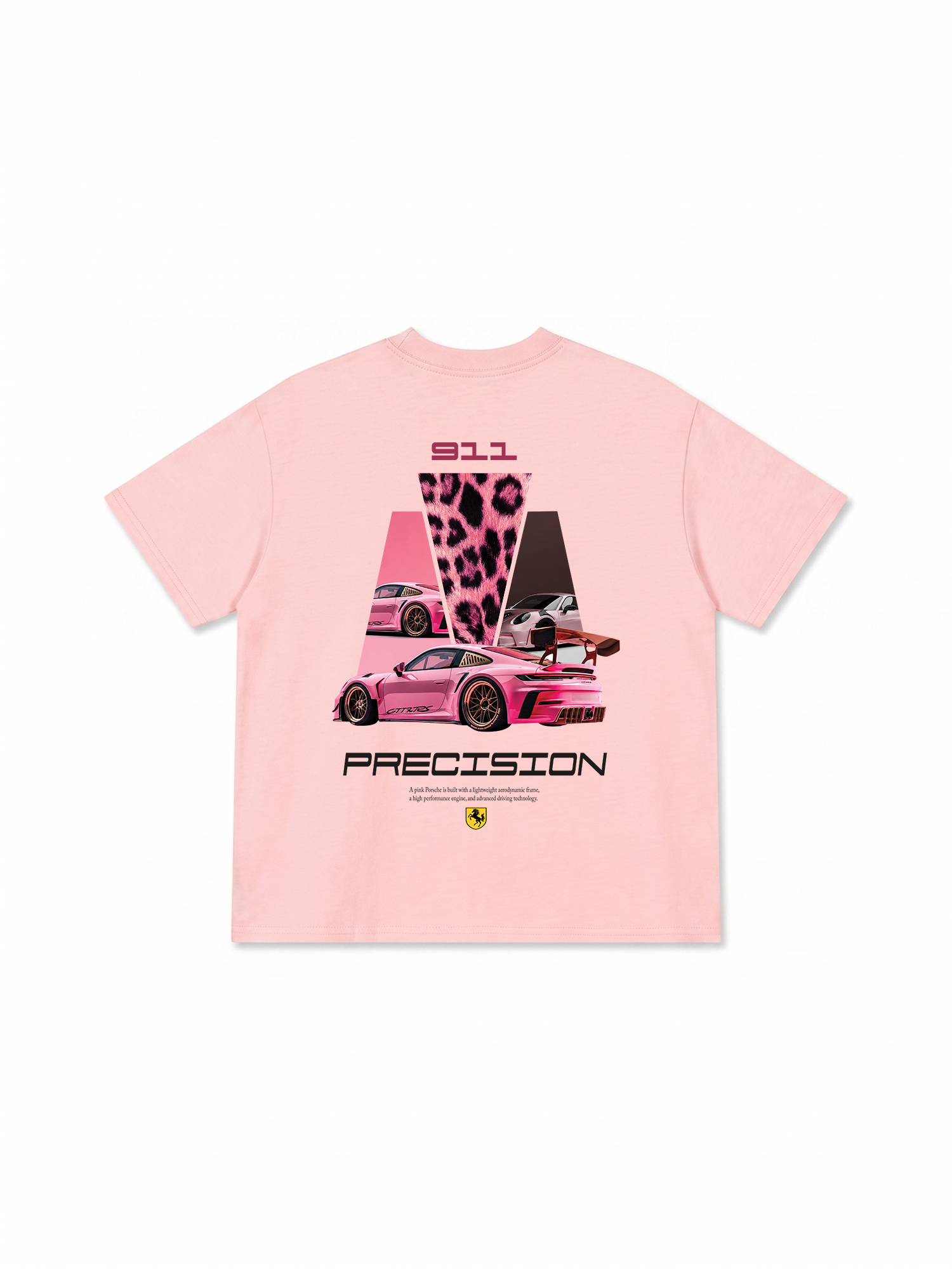 Áo Thun Relaxed Fit Leopard Pink 911