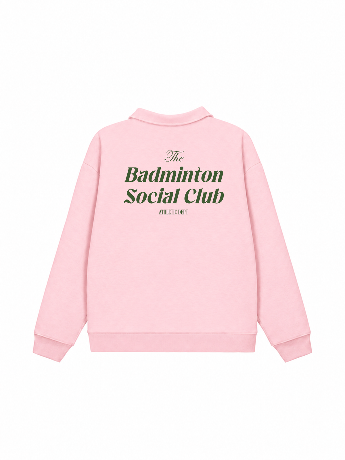 Áo Sweater Polo Nỉ Hai Da Badminton Social Club Athletic Dept