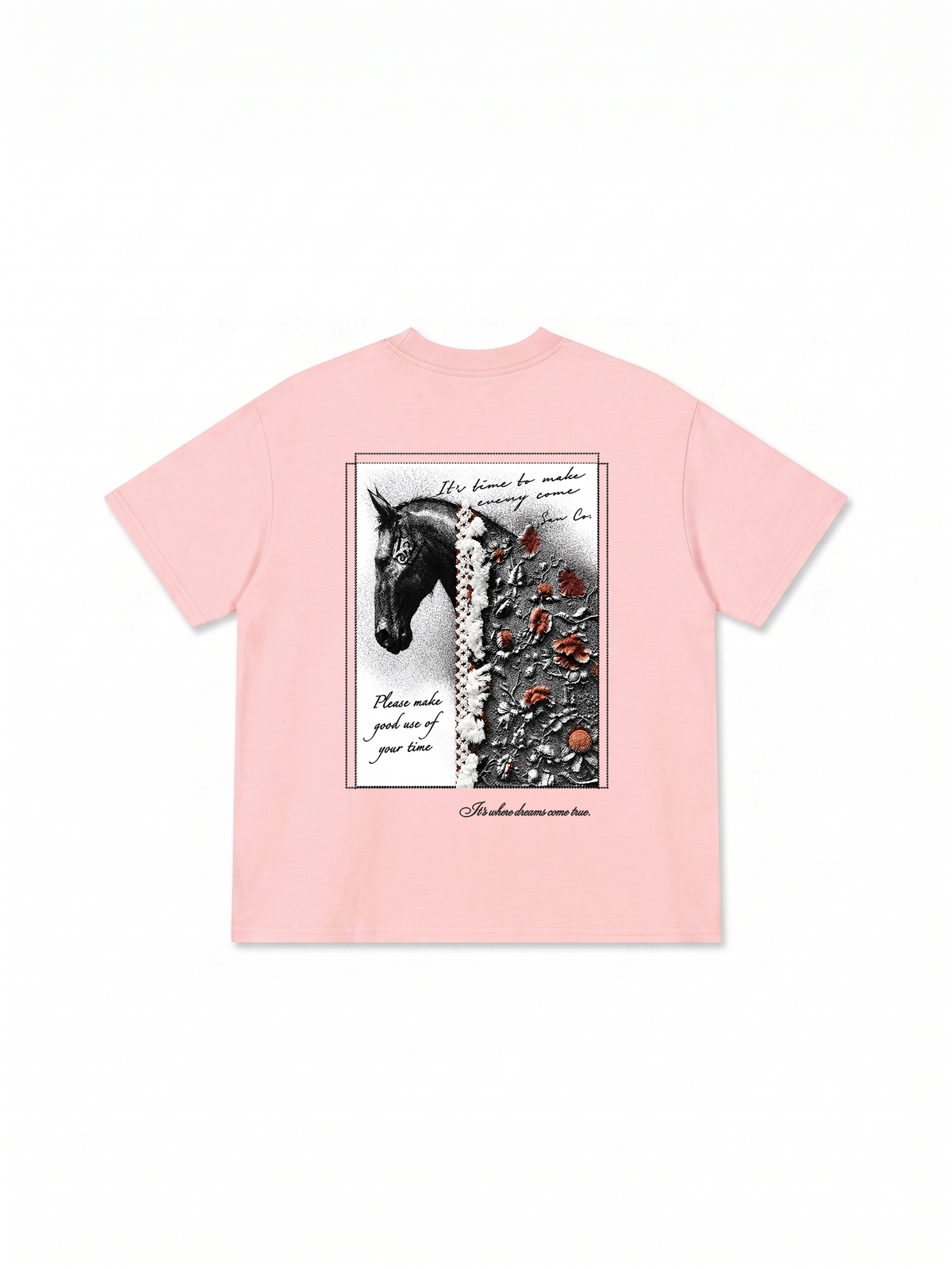 Áo Thun Relaxed Fit  Floral Horse