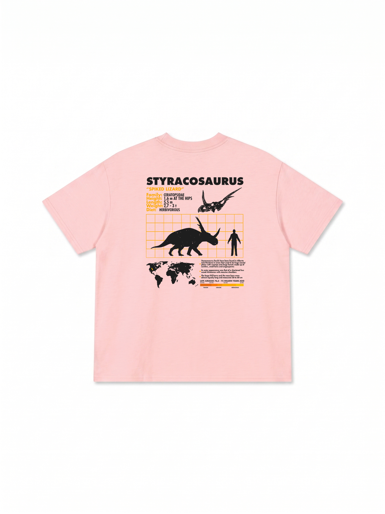 Áo Thun Relaxed Fit Analysis Table Styracosaurus