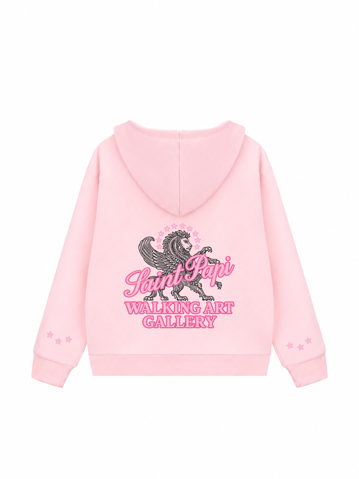 Áo Hoodie Zip Nỉ Hai Da Pink Saint Horse