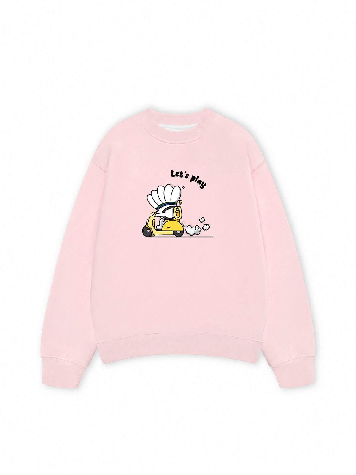 Áo Sweater Nỉ Hai Da Badminton Let's Play