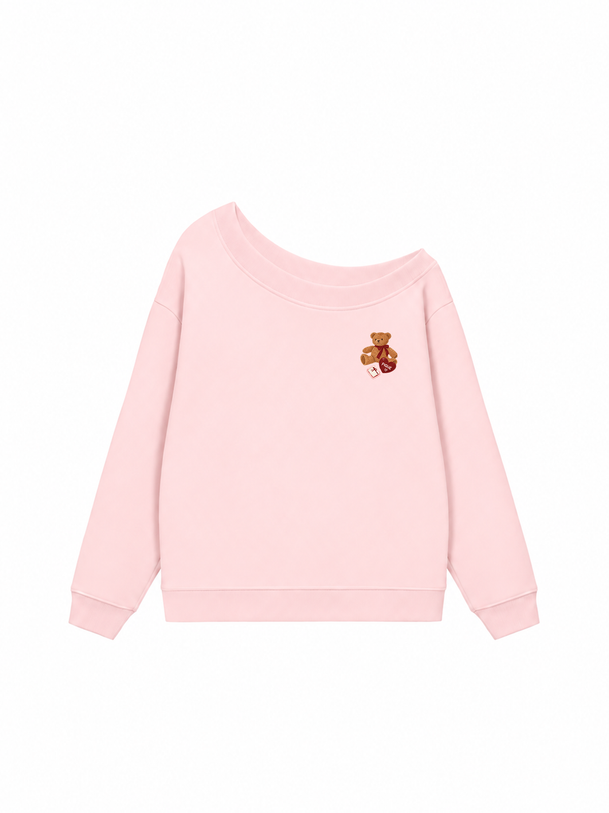 Áo Sweater Lệch Vai Nỉ Hai Da Cutie Teddy