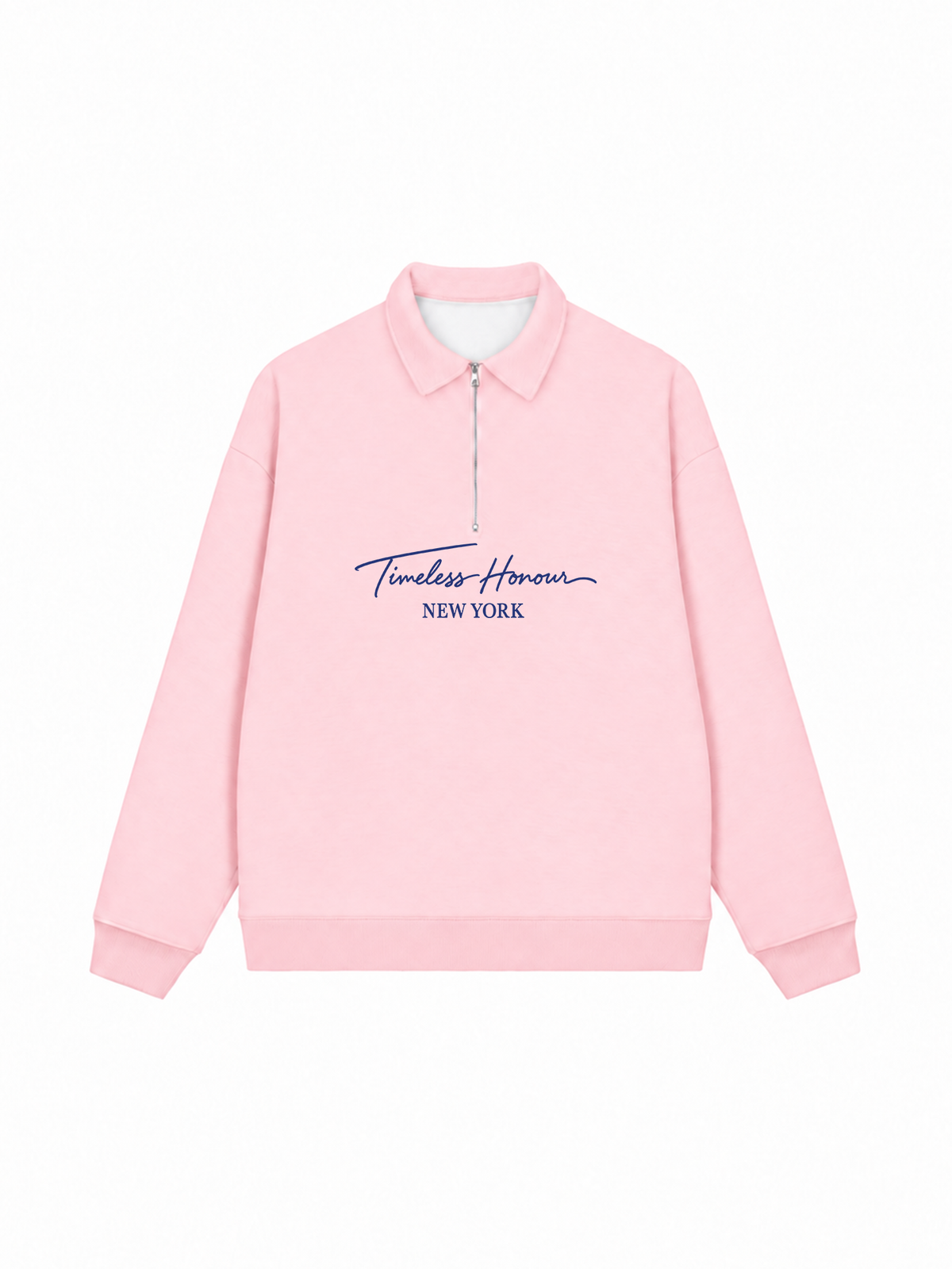 Áo Sweater Polo Nỉ Hai Da  Blue Timeless Honour