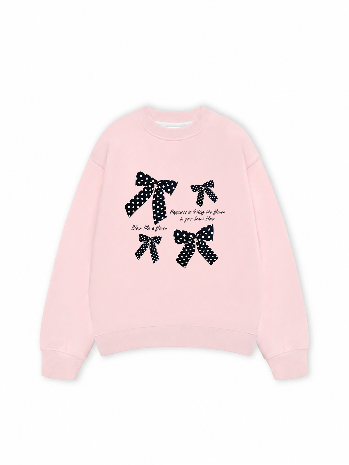 Áo Sweater Nỉ Hai Da Dotty Mood Lovely Bloom Ribbon
