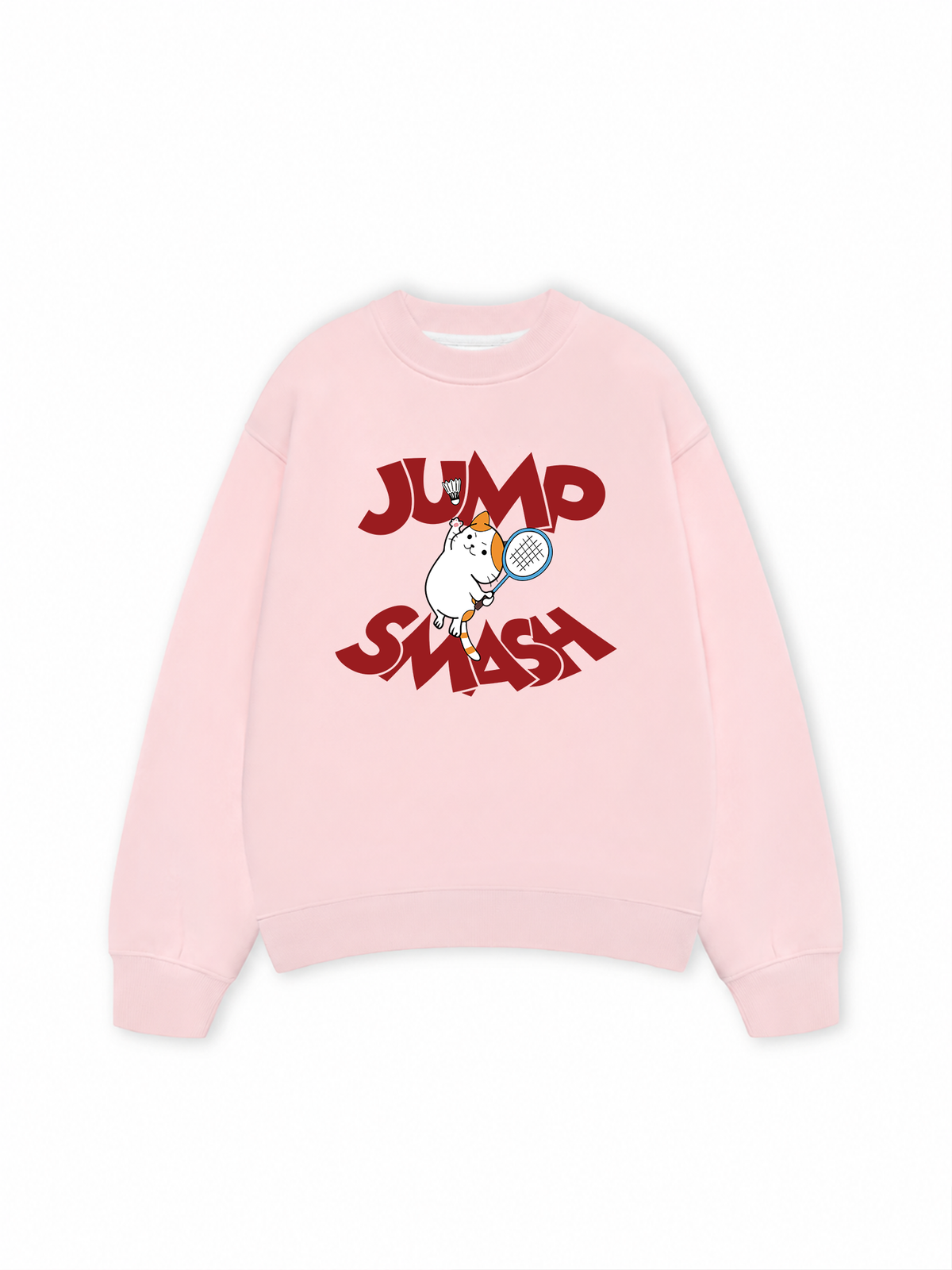 Áo Sweater Nỉ Hai Da Badminton Cat Jump Smash