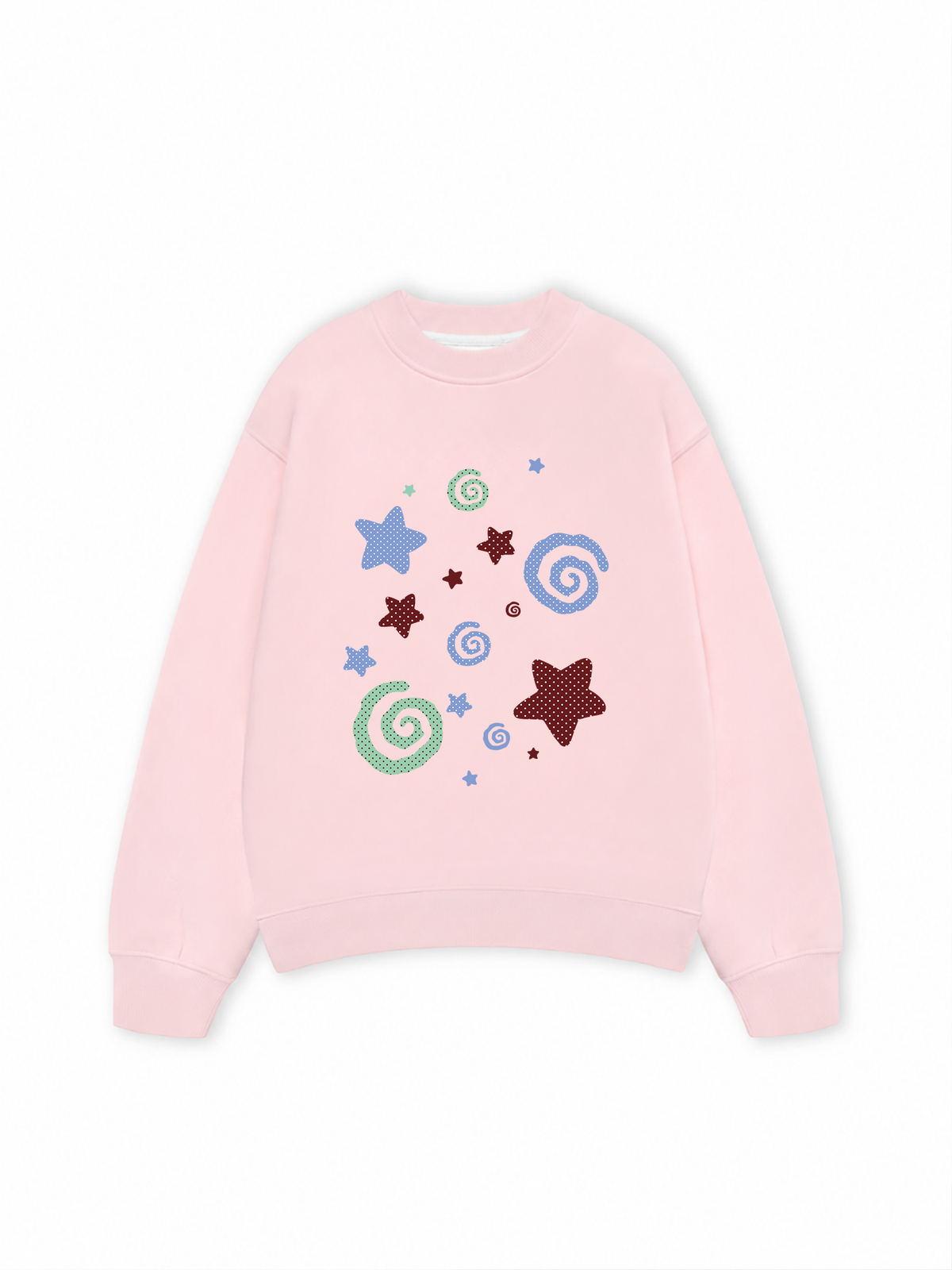 Áo Sweater Nỉ Hai Da Dotty Mood Pastel Dreams