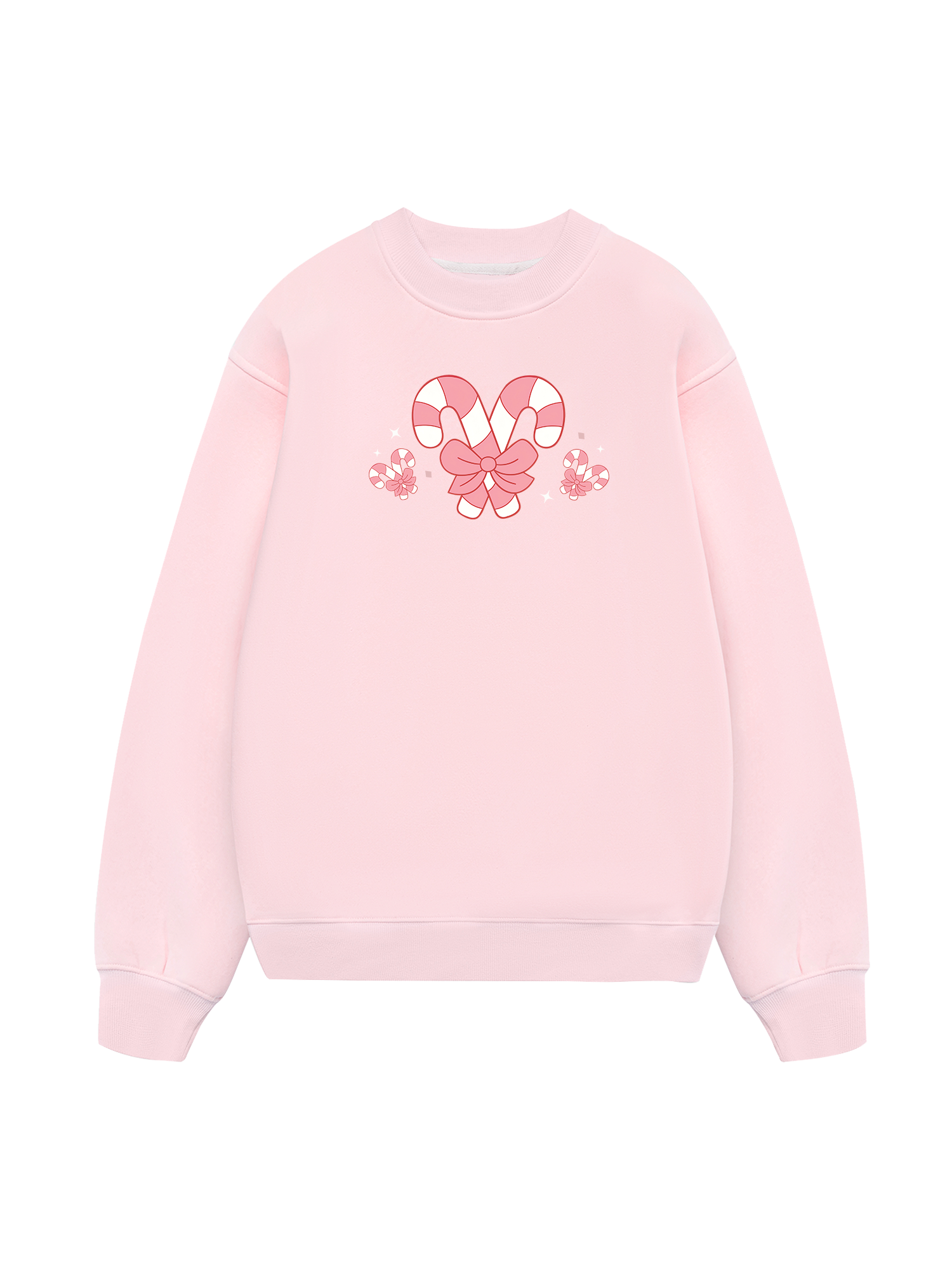 Cute Pink Candy Cane Sweater