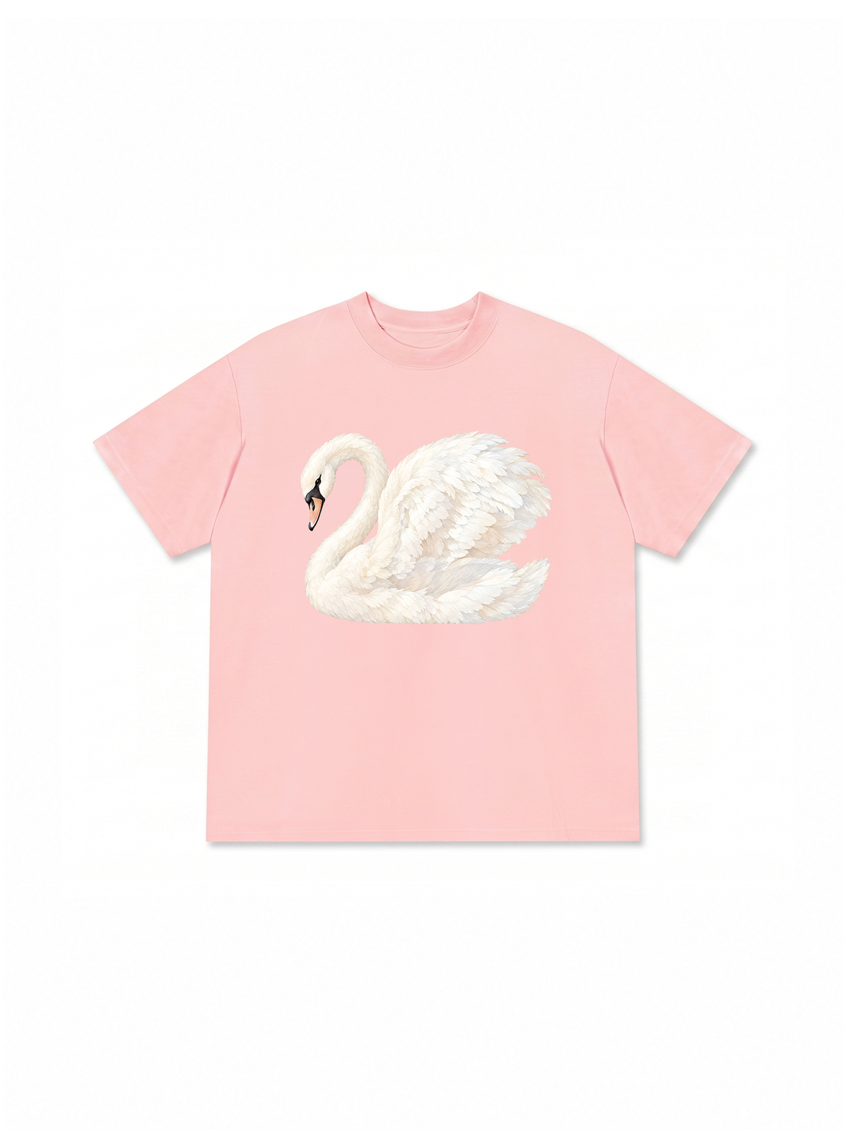 Áo Thun Relaxed Fit White Swan