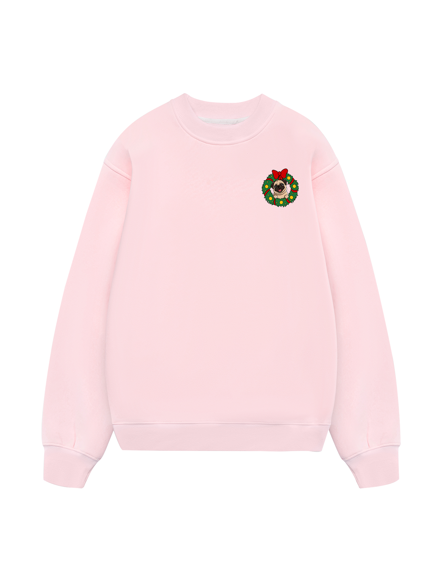 Pug In A Wreath Sweater