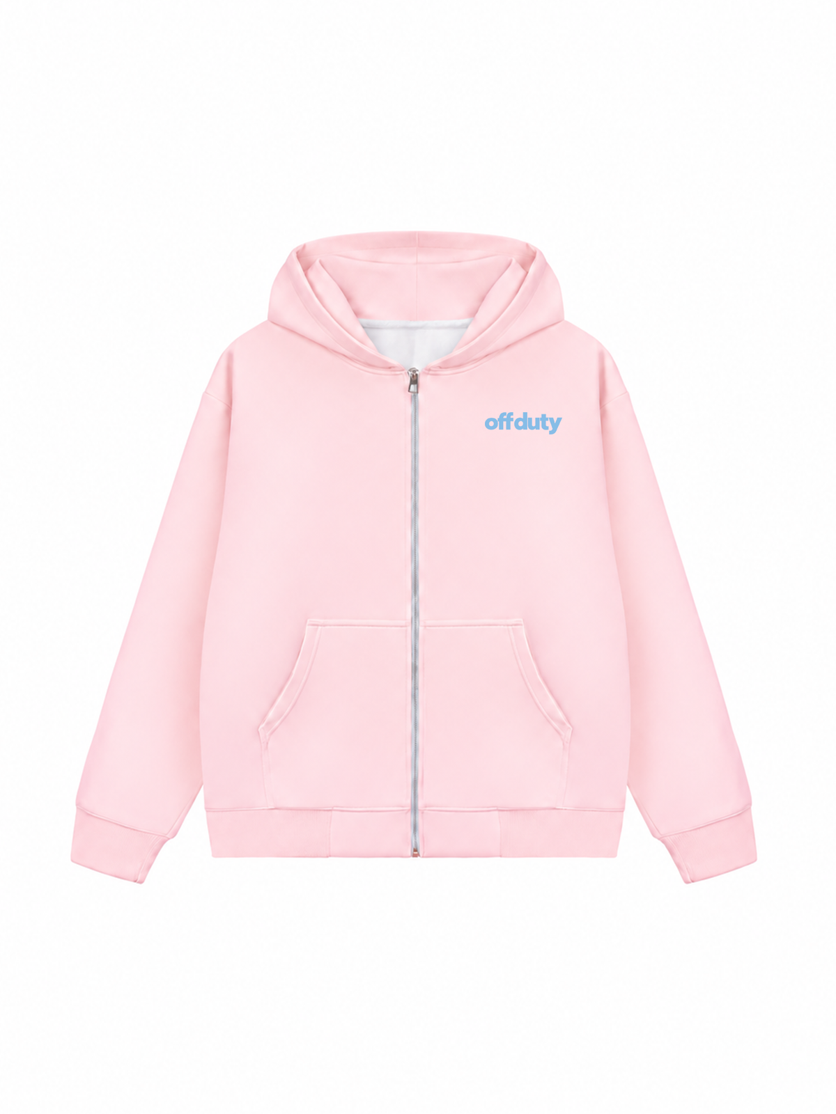 Áo Hoodie Zip Nỉ Hai Da Blue Off Duty