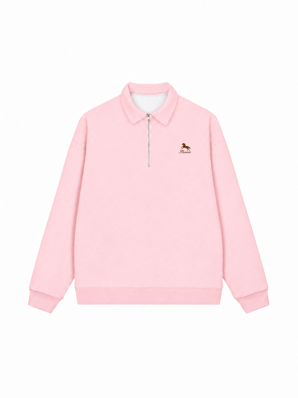 Áo Sweater Polo Nỉ Hai Da Monaco Horse Logo