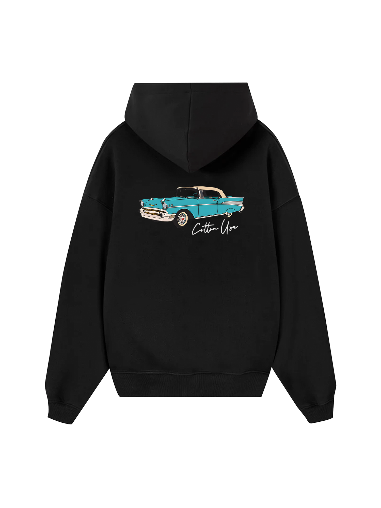 Classic Car Blue Hoodie