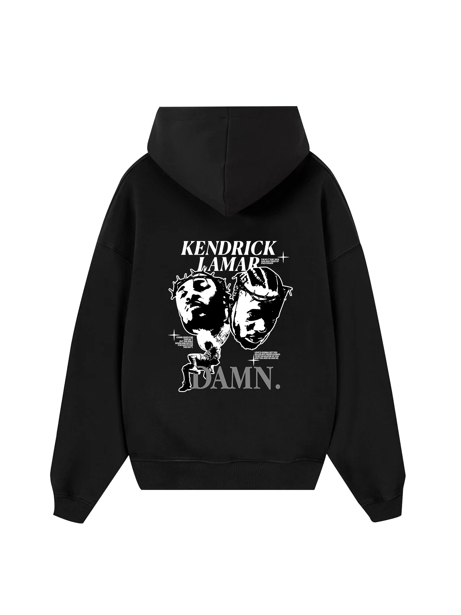 Rapper Kendrick Lamar Damn Hoodie