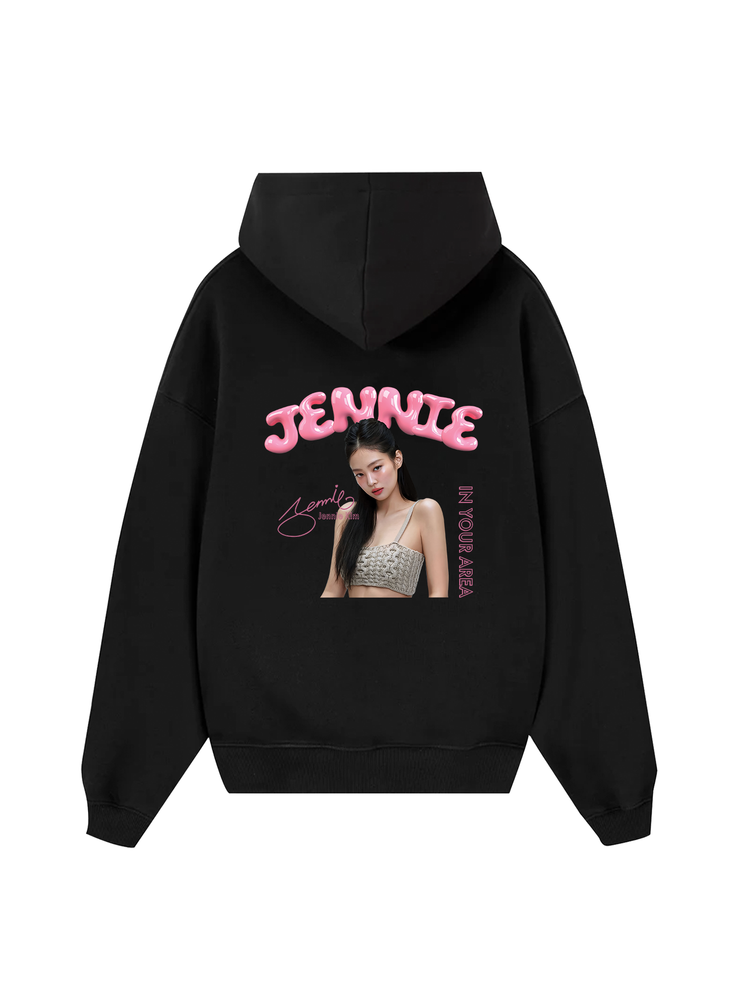 Black Pink Jennie In Your Area Hoodie