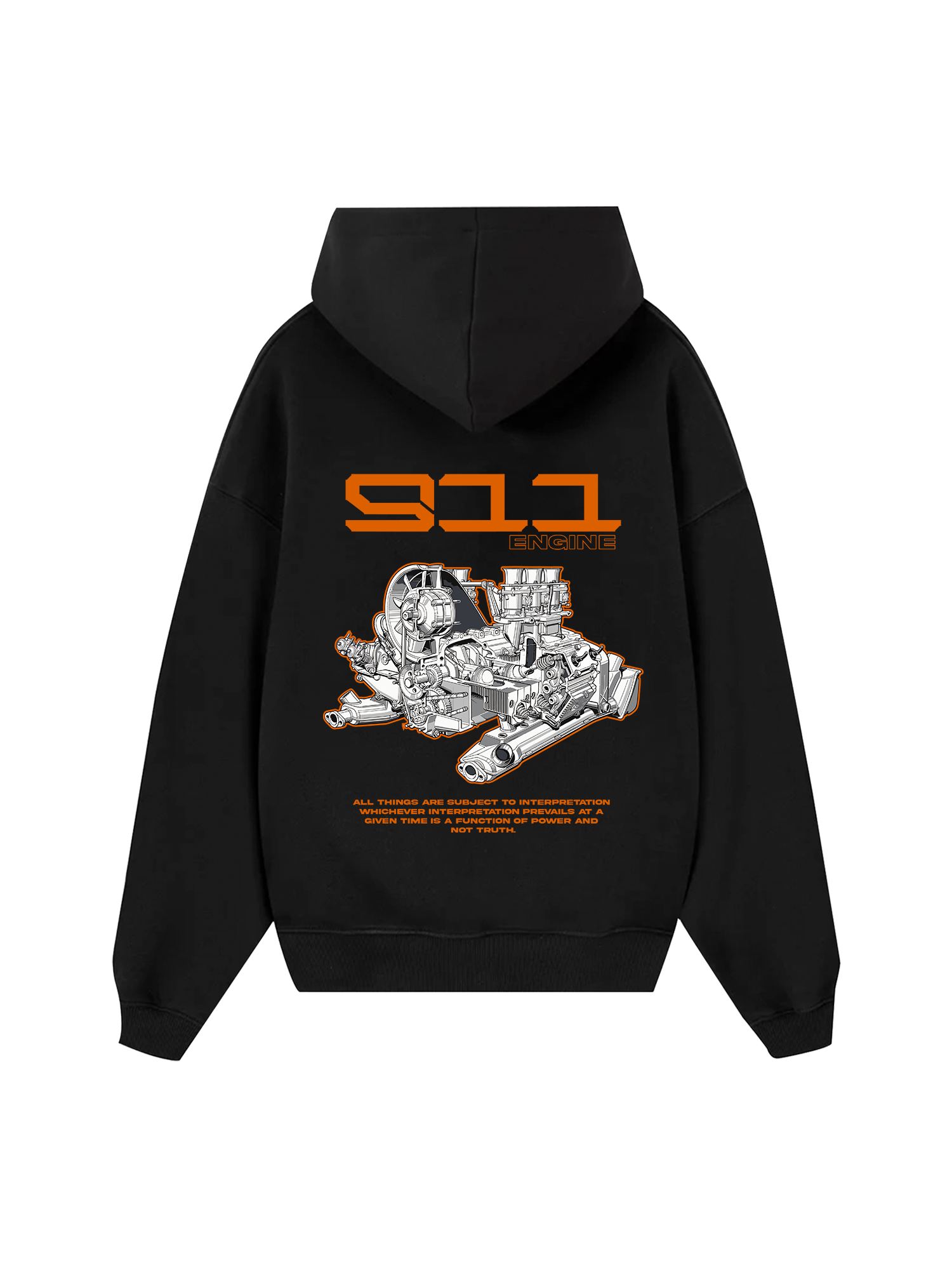 Porsche 911 Engine Hoodie