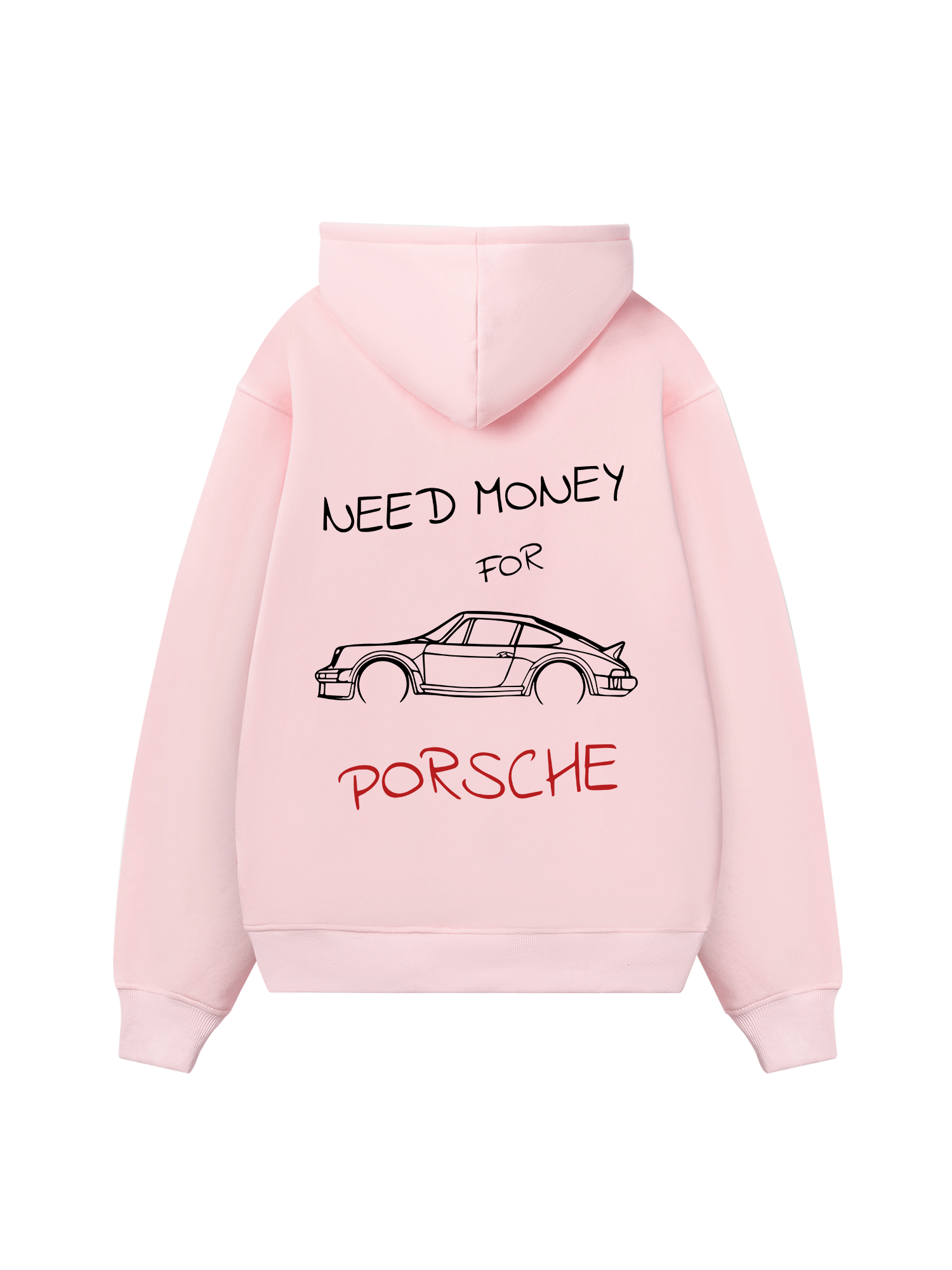Porsche Need Money Sketch Hoodie