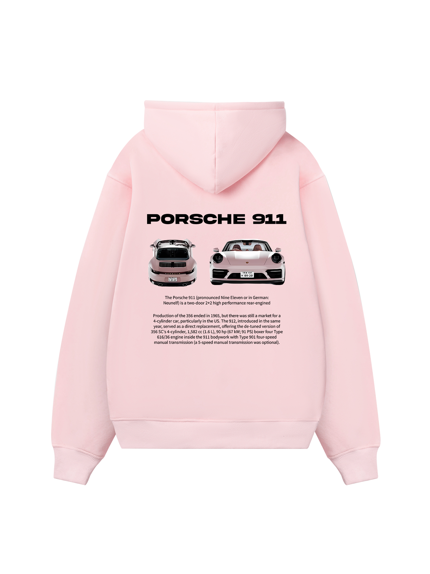 Porsche 911 Pear Pink Hoodie
