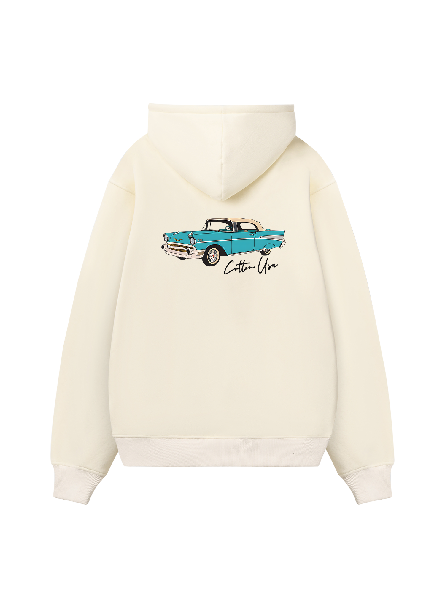 Classic Car Blue Hoodie
