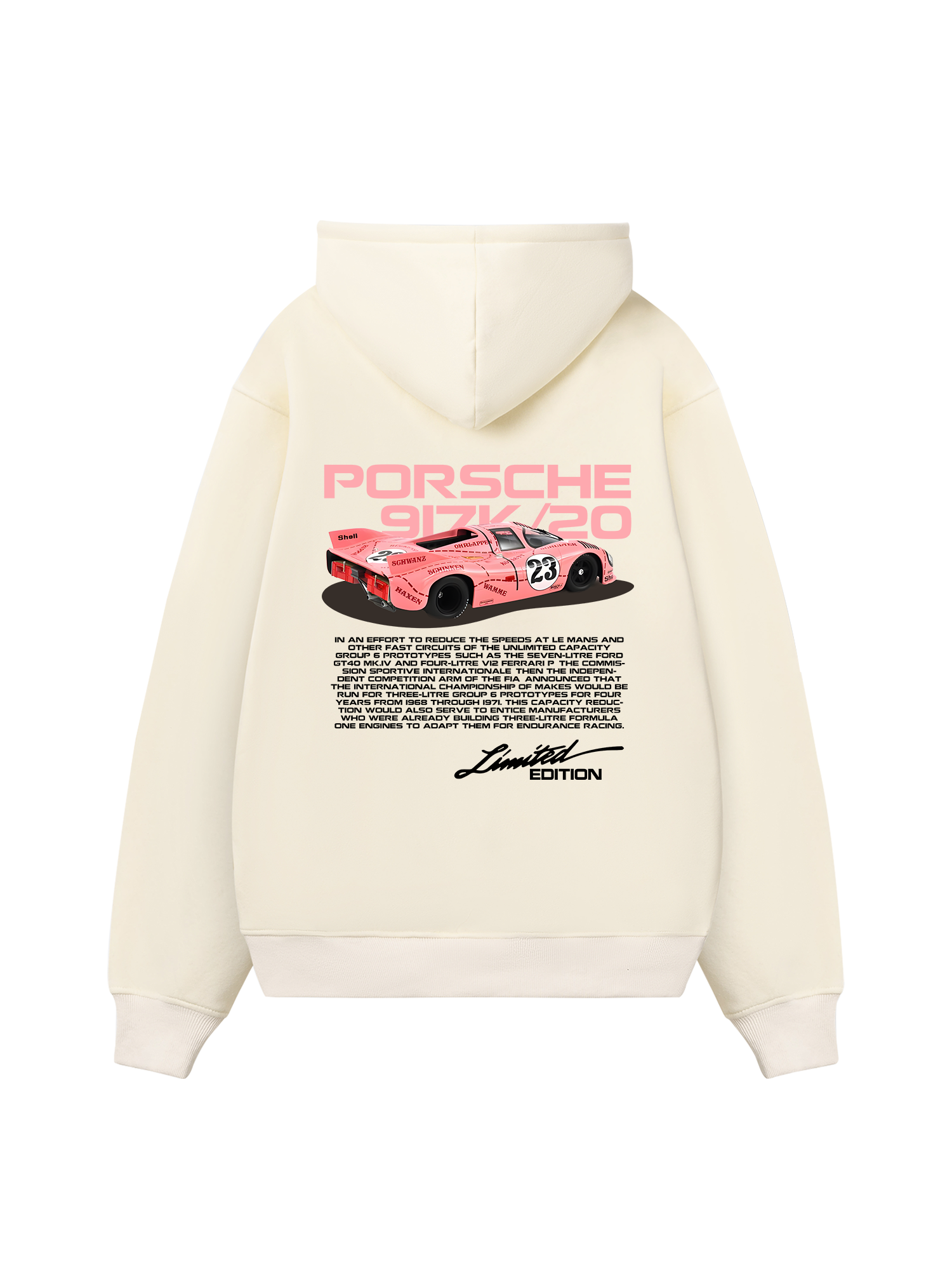 Porsche 917K Pink Pig Hoodie