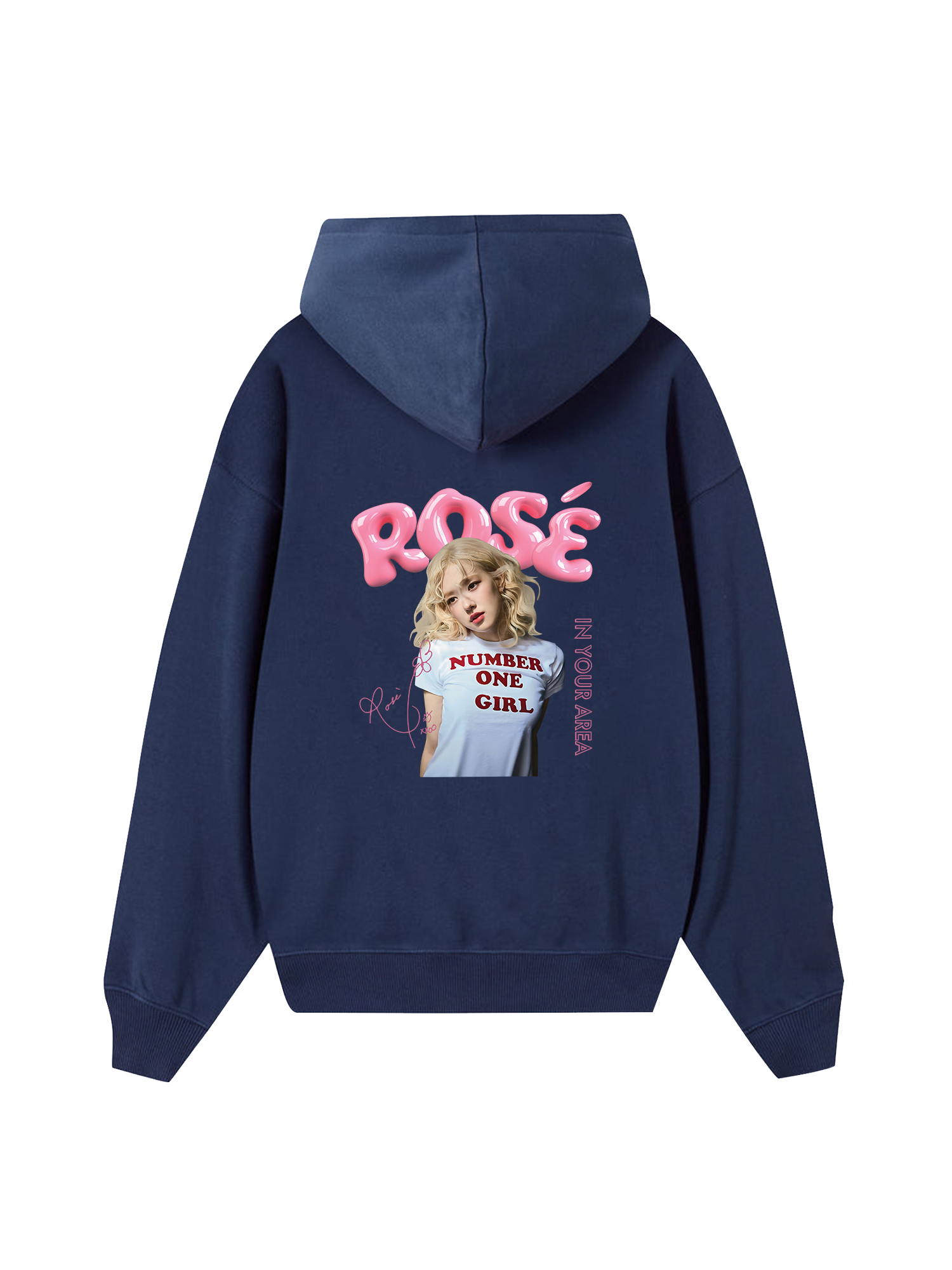 Black Pink Rose Hoodie