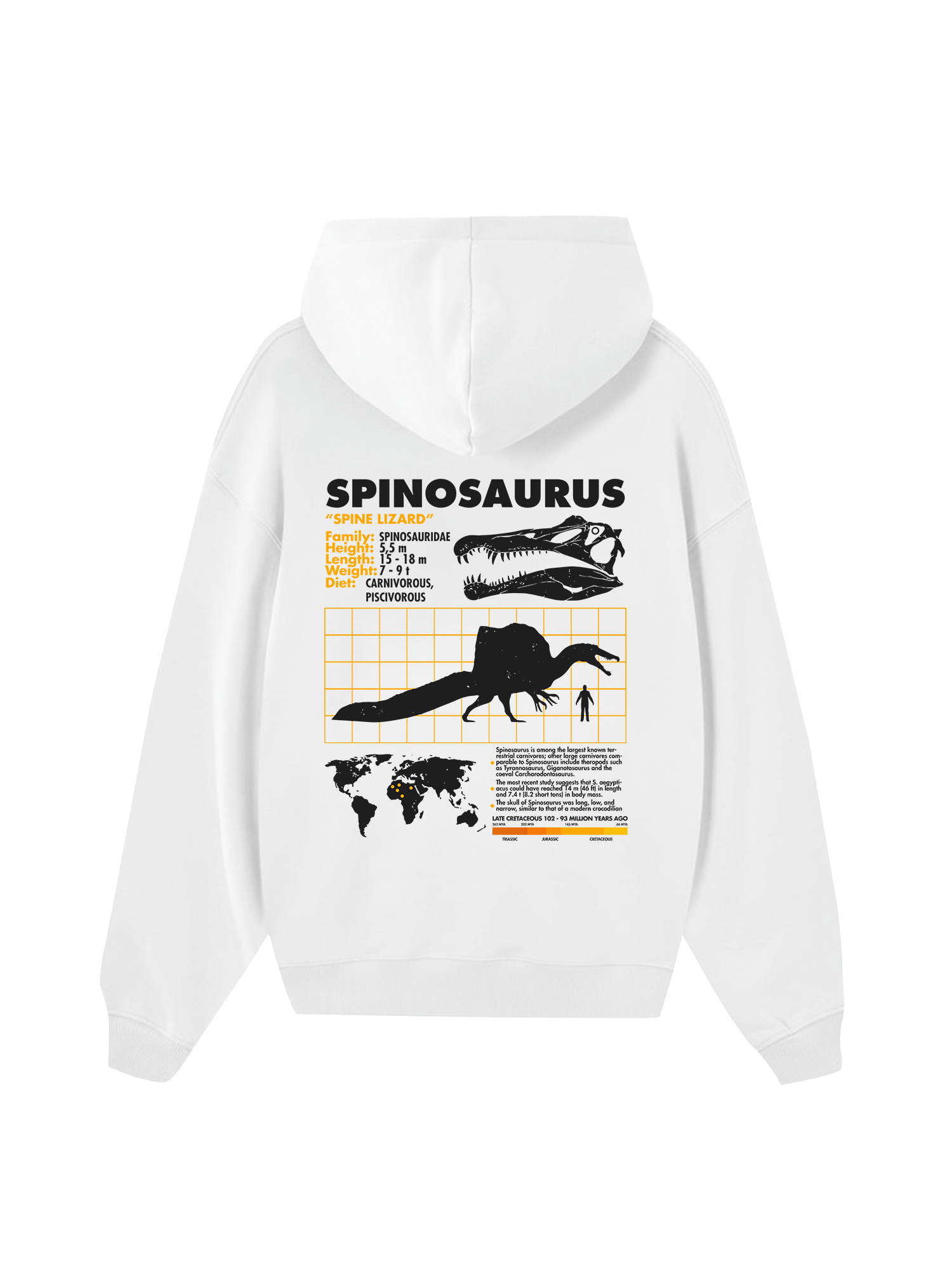 Wild Life Analysis Table Spinosaurus Hoodie