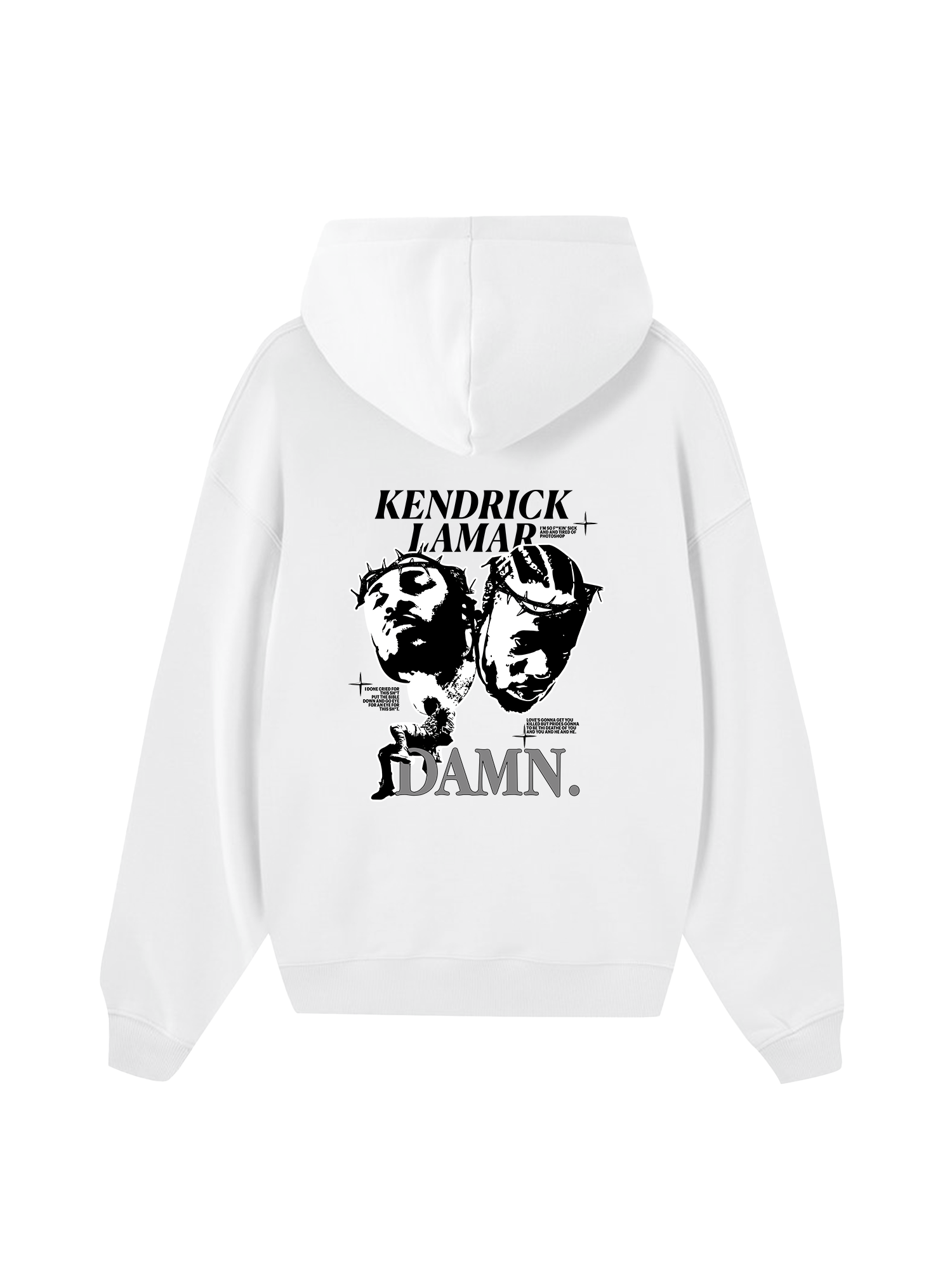 Rapper Kendrick Lamar Damn Hoodie