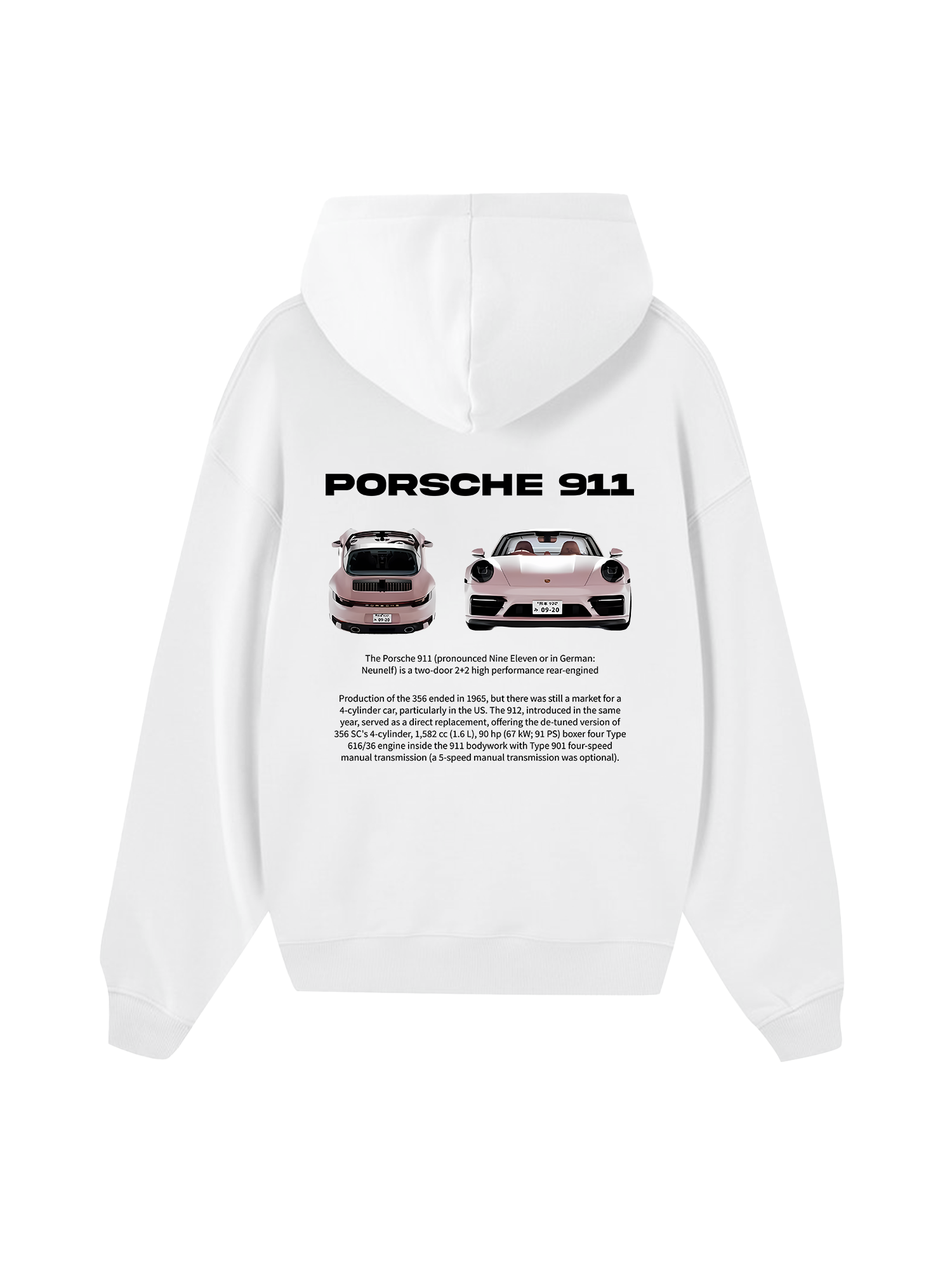 Porsche 911 Pear Pink Hoodie