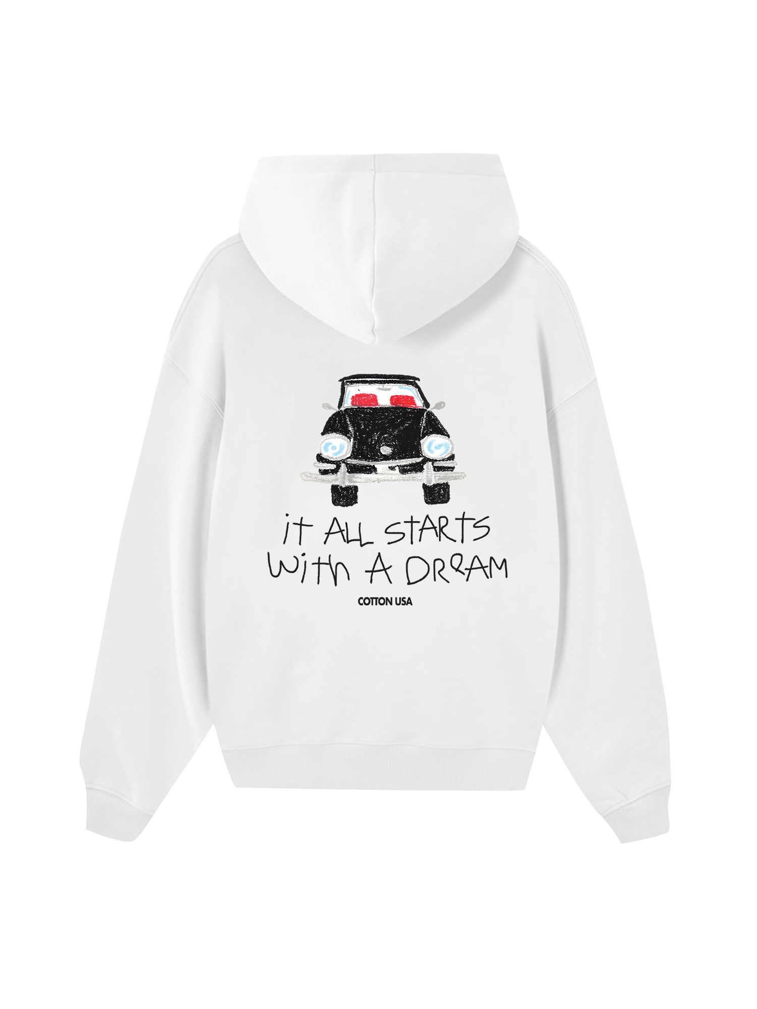 Classic Car Dream Crayon Hoodie