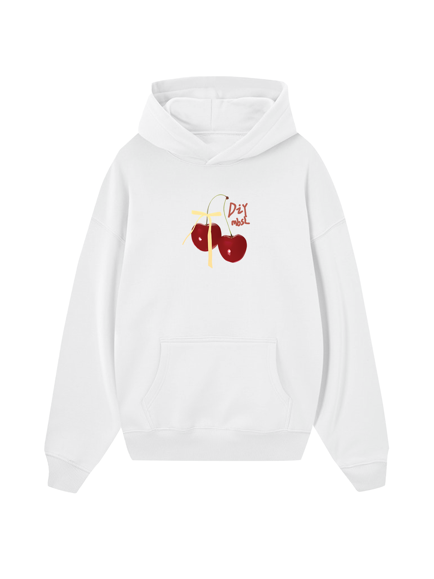 Cherry Yellow Bow Hoodie