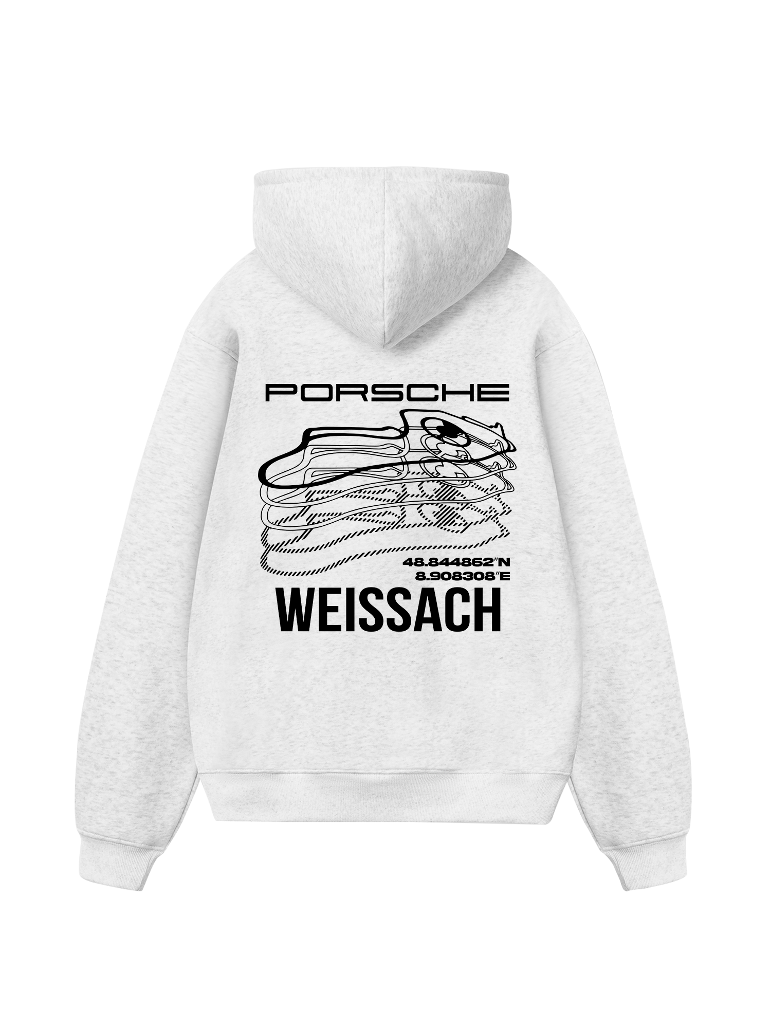 Porsche Weissach Map Hoodie