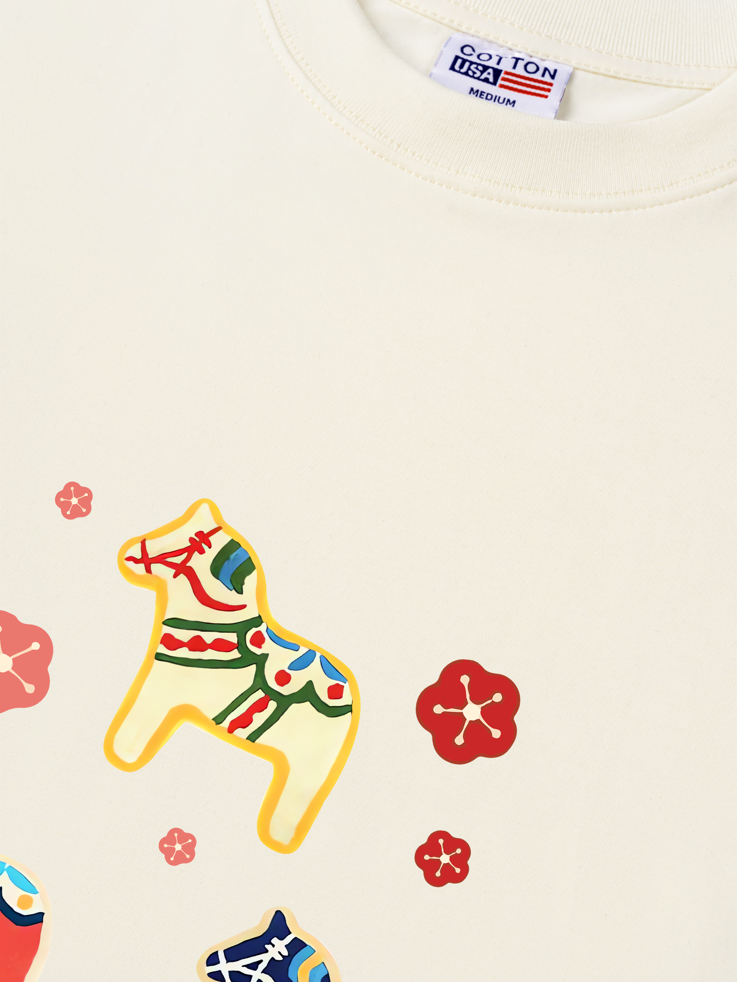 Áo Thun Relaxed Fit Cute Horse