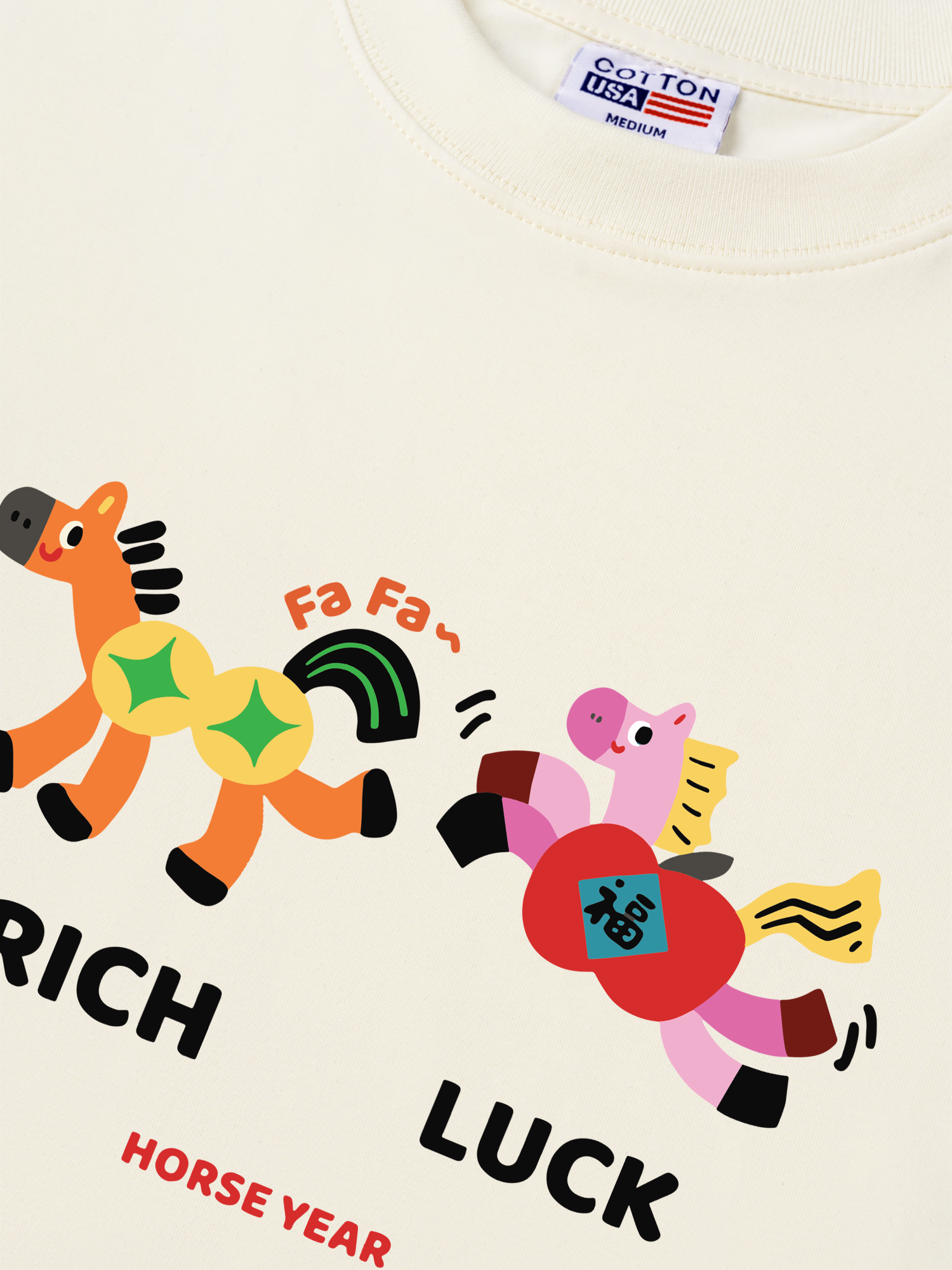 Áo Thun Relaxed Fit Horse Year