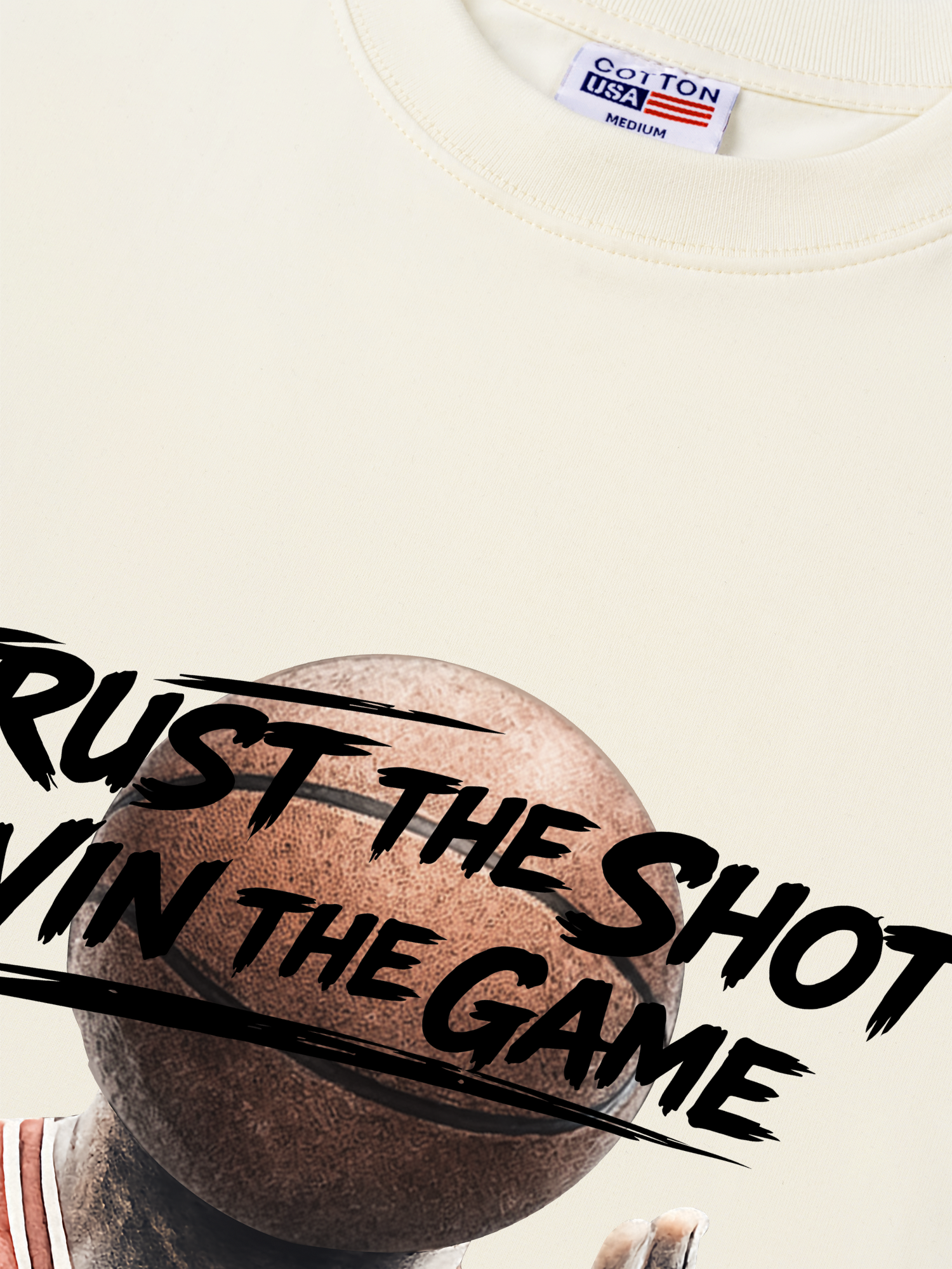 Áo Thun Relaxed Fit  Basketball Trust The Shot Win The Game