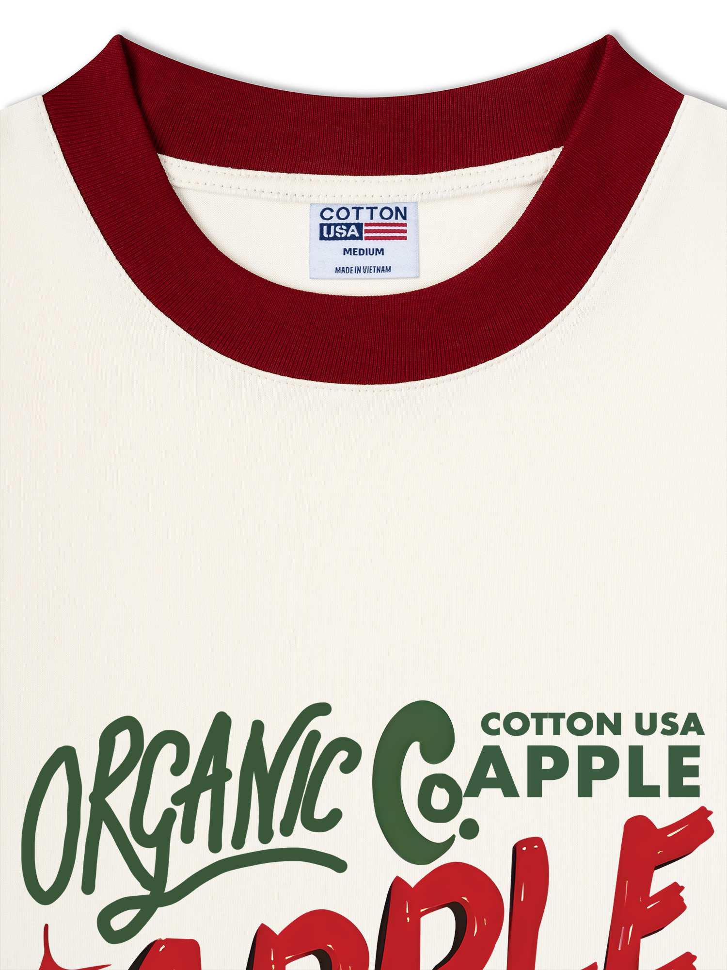 Áo Thun Ringer Relaxed Fit Tropical Apple Club