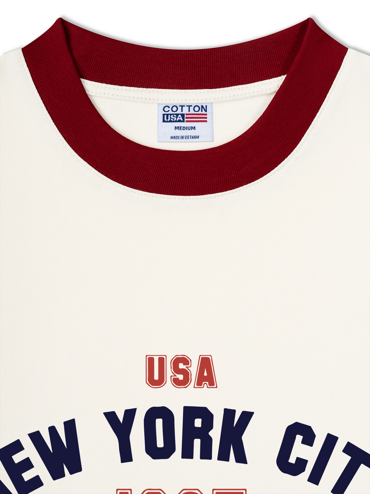 Áo Thun Ringer Relaxed Fit USA New York City