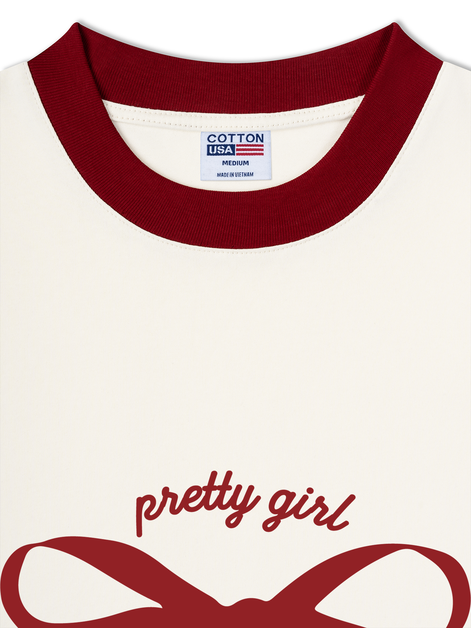 Áo Thun Ringer Relaxed Fit Pretty Girl