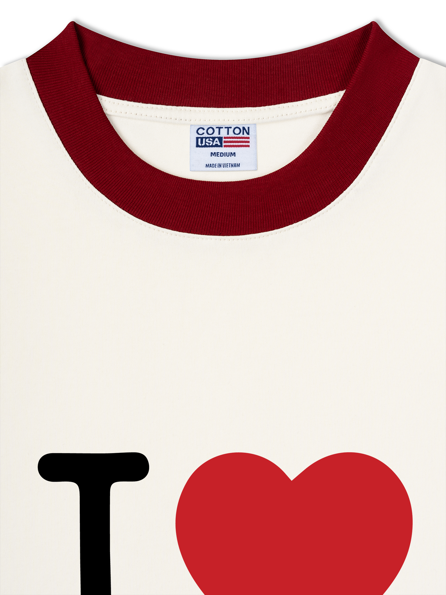 Áo Thun Ringer Relaxed Fit City I love NY