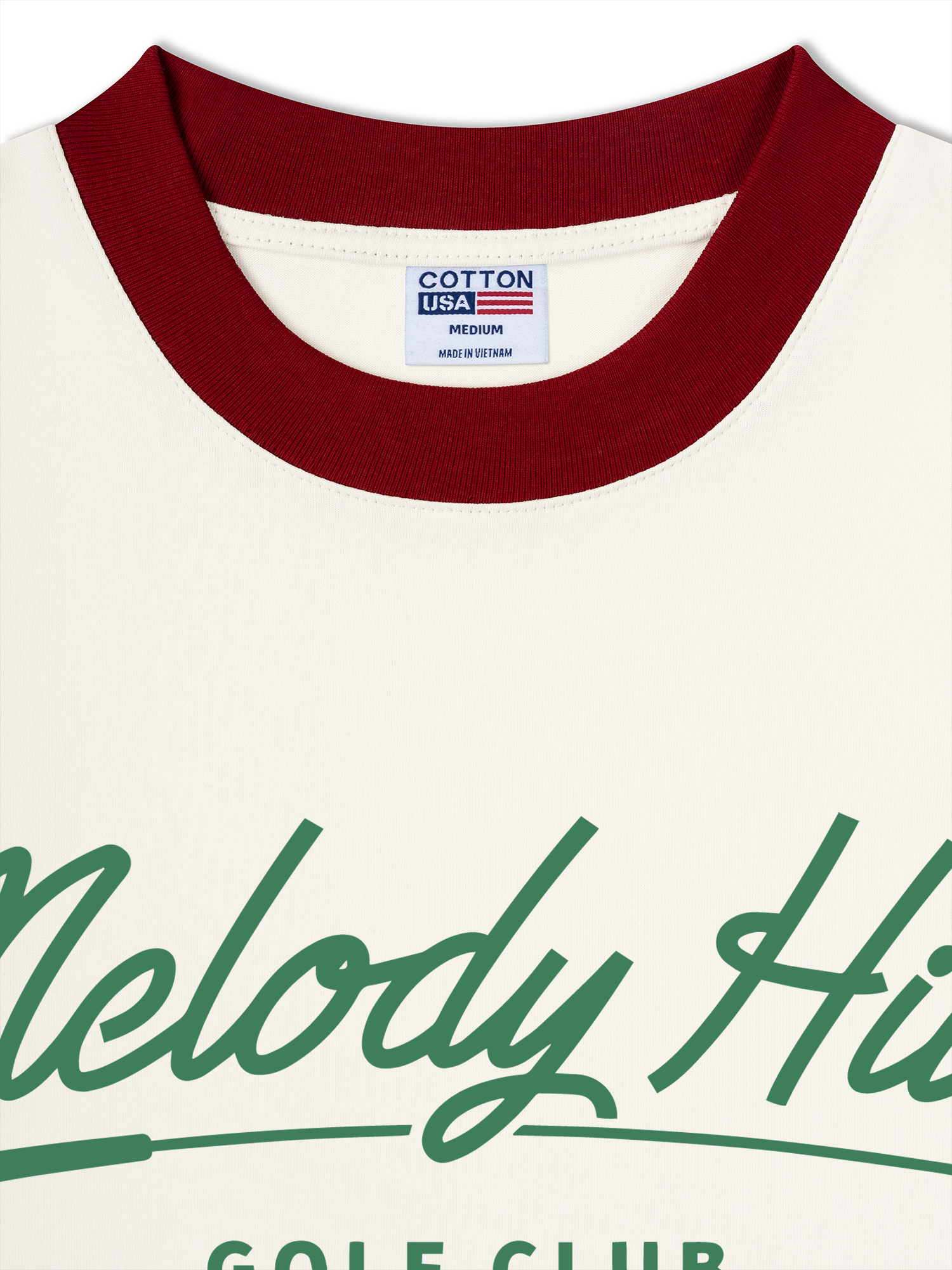 Áo Thun Ringer Relaxed Fit Golf Melody Hill