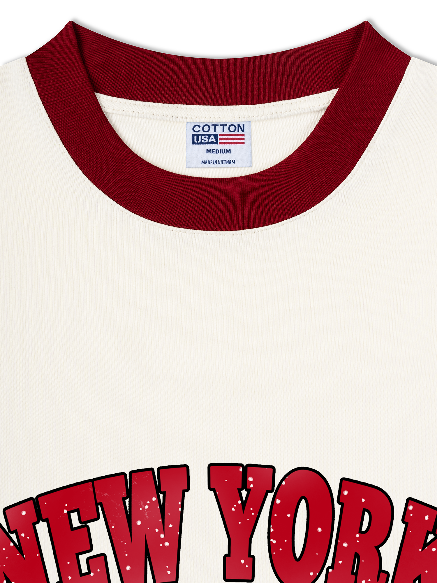 Áo Thun Ringer Relaxed Fit City New York Brooklyn