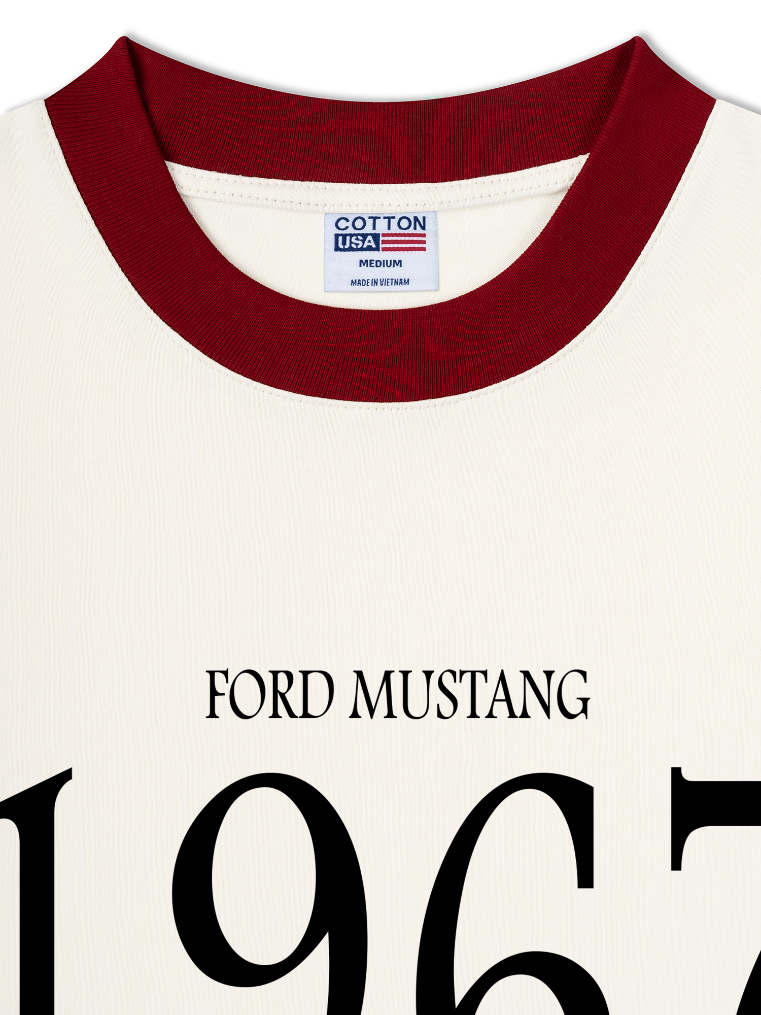 Áo Thun Ringer Relaxed Fit Mustang 1967