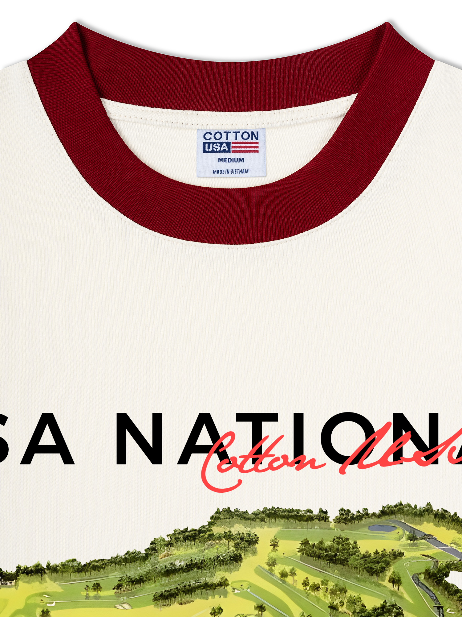 Áo Thun Ringer Relaxed Fit Golf National Master