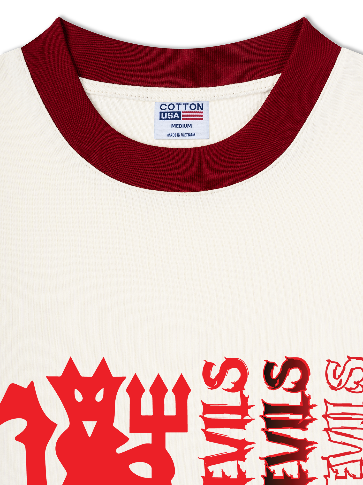 Áo Thun Ringer Relaxed Fit Red Devils EST 1878