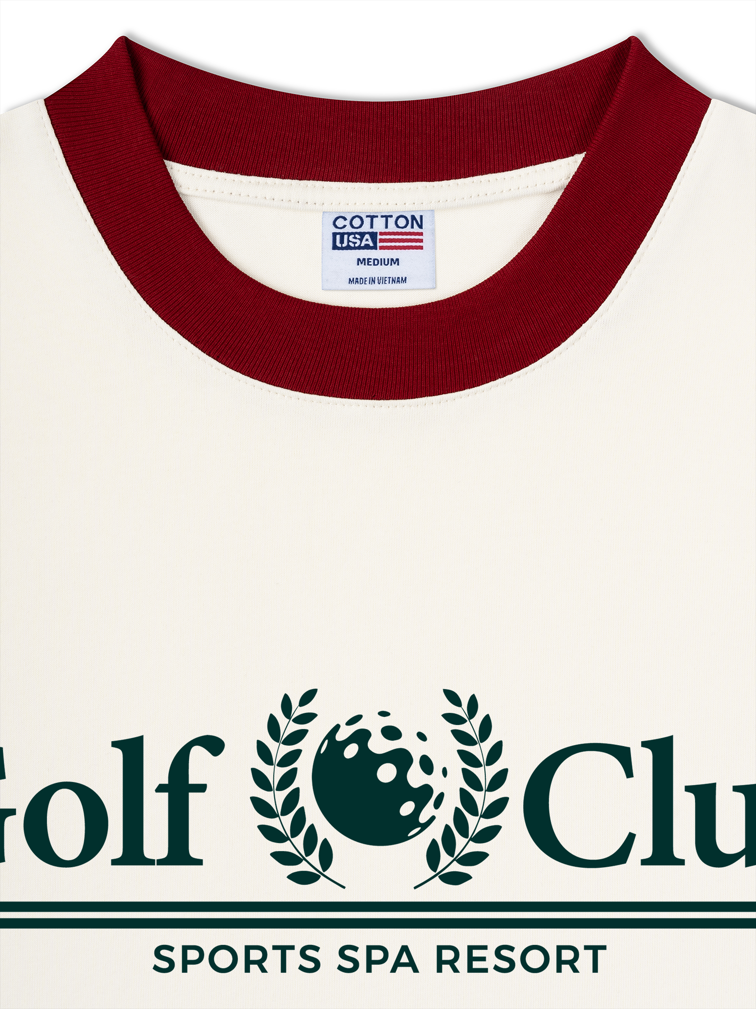 Áo Thun Ringer Relaxed Fit Golf Sports Spa Resort