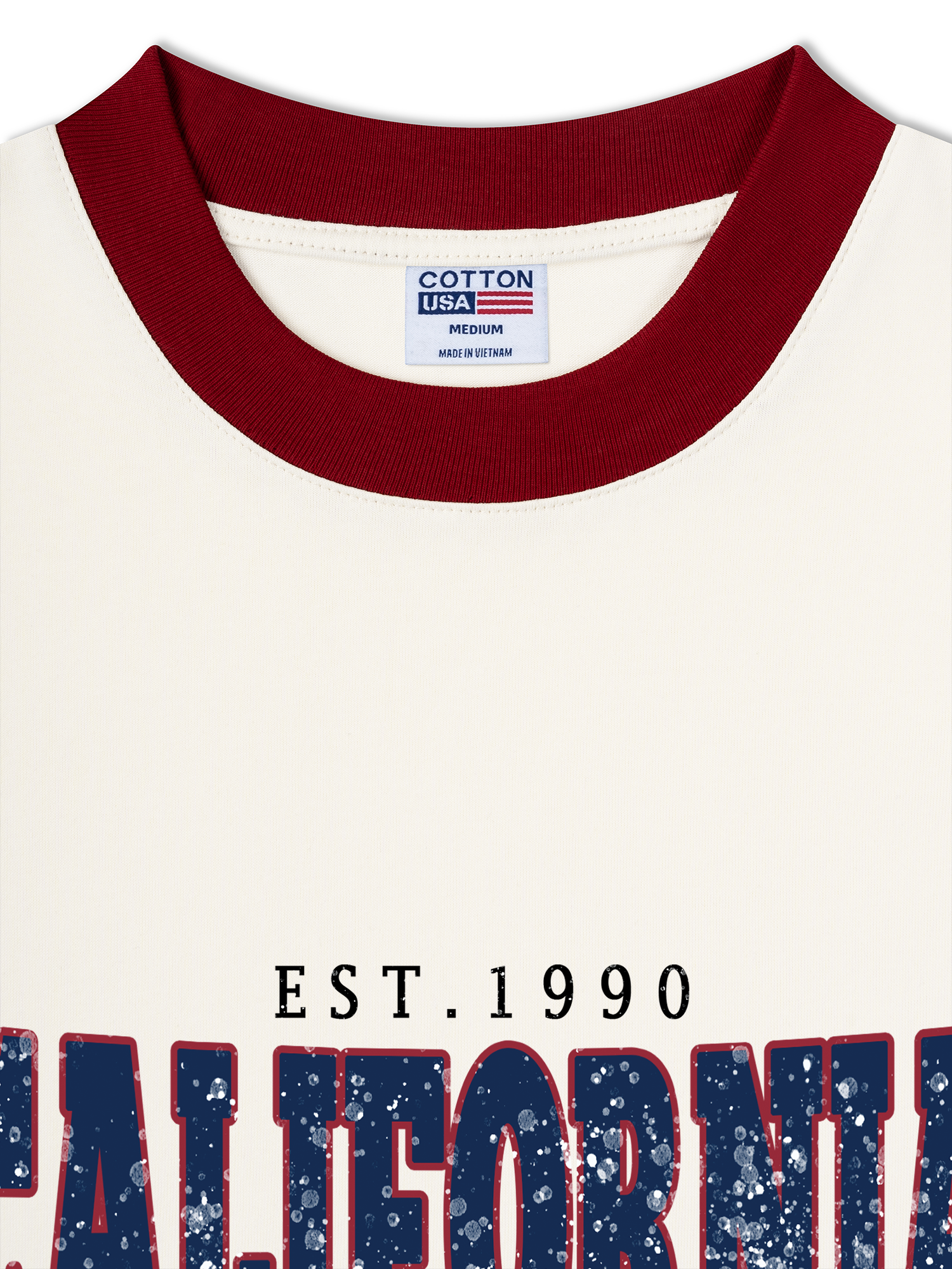 Áo Thun Ringer Relaxed Fit Baseball Cute Pooh