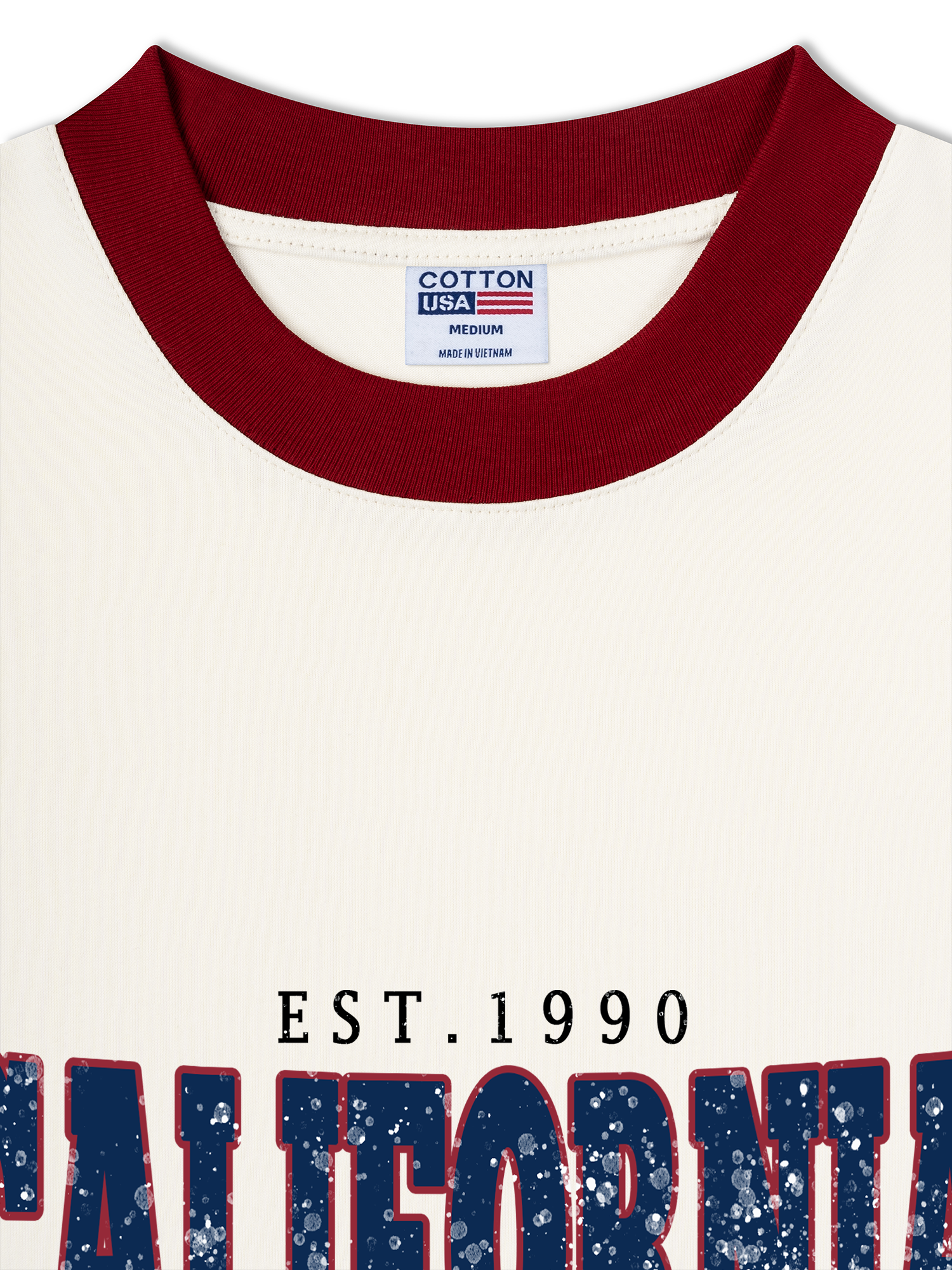 Áo Thun Ringer Relaxed Fit City California West Coast