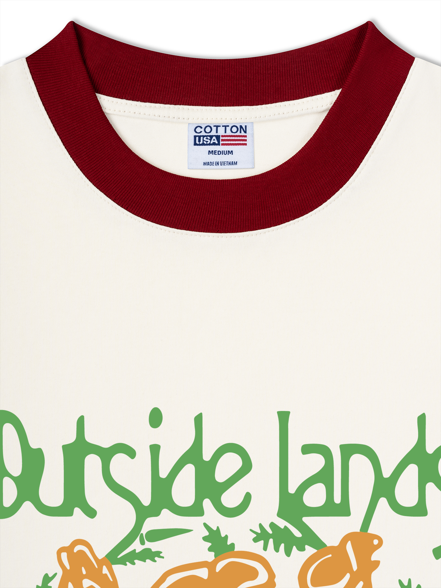 Áo Thun Ringer Relaxed Fit Floral Outside Lands