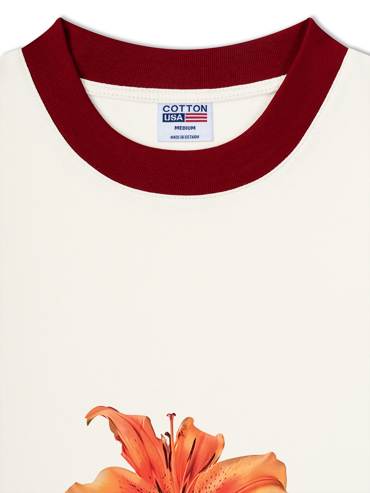 Áo Thun Ringer Relaxed Fit Floral Dream