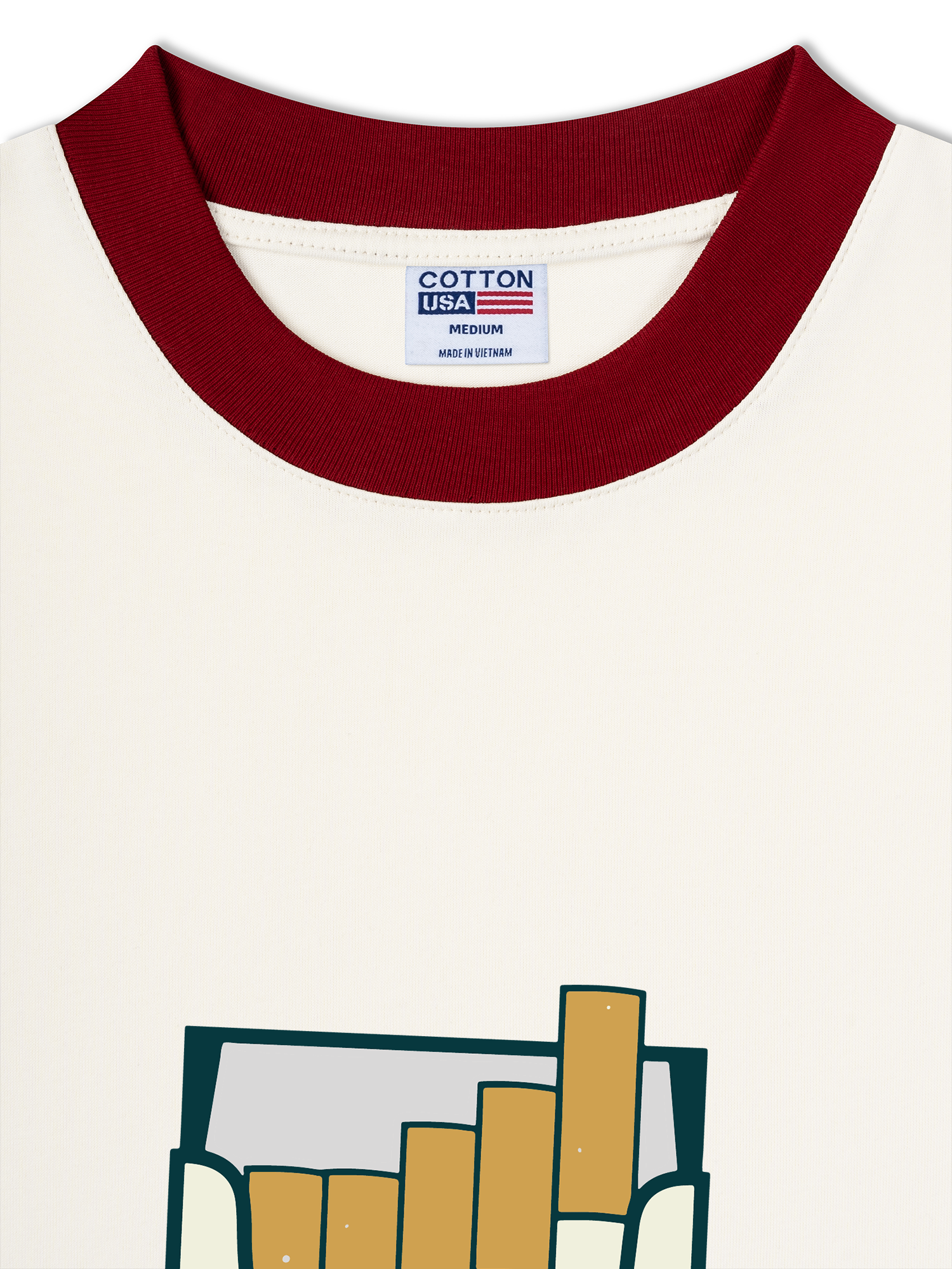 Áo Thun Ringer Relaxed Fit Marlboro Bakes 42 Mascot