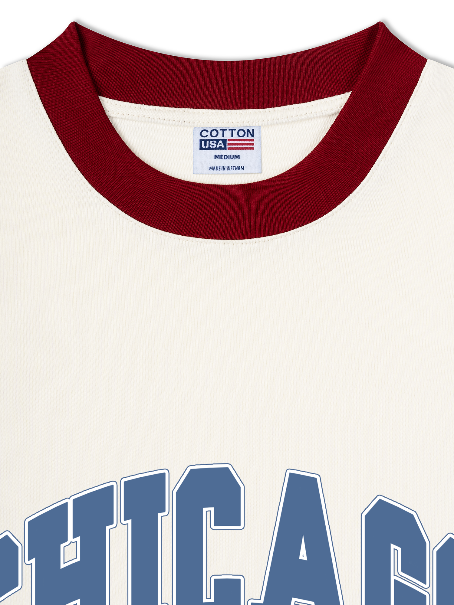 Áo Thun Ringer Relaxed Fit City Chicago